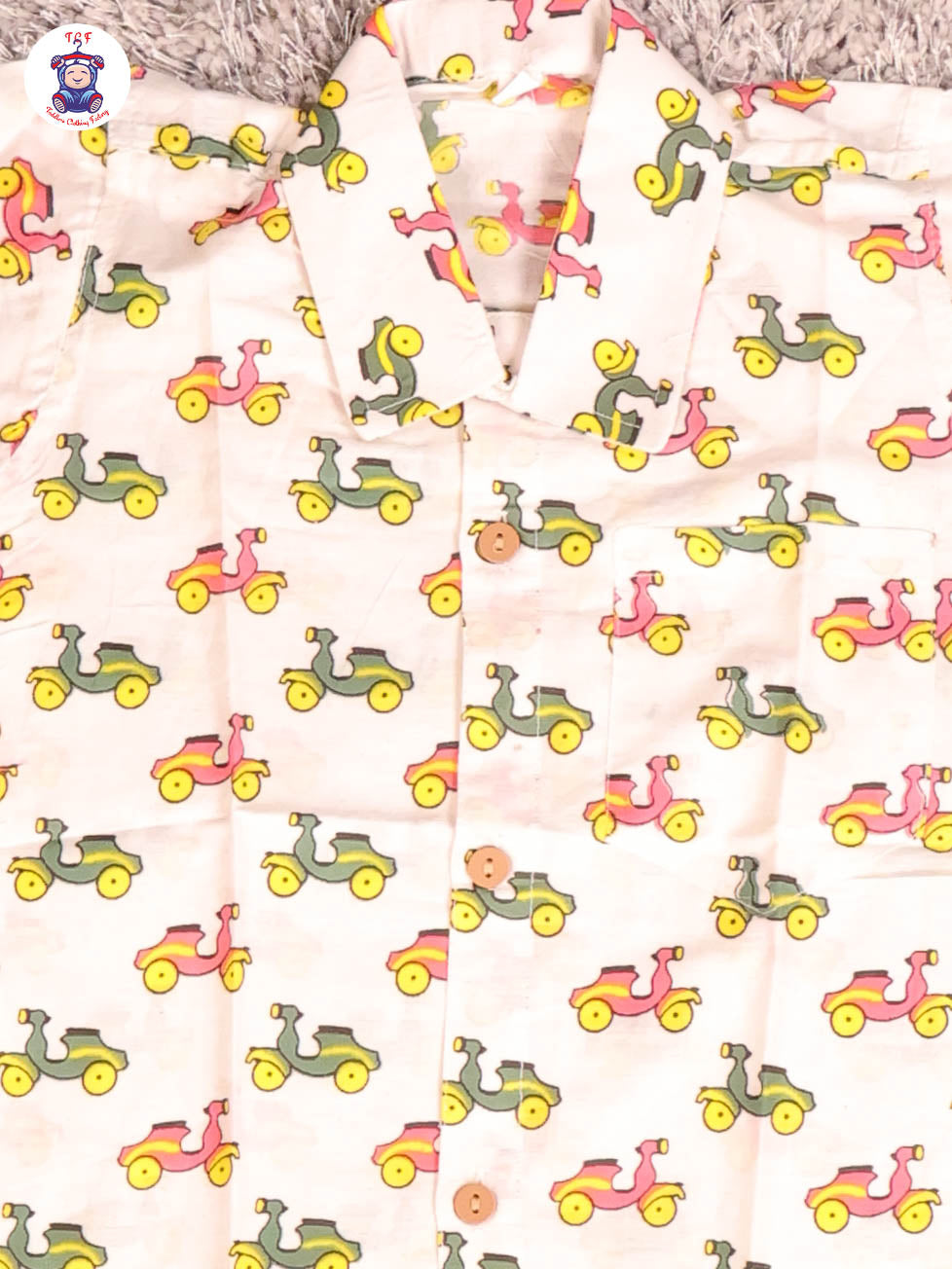 White - Bike Boys Readymade Cotton Shirts & Shorts