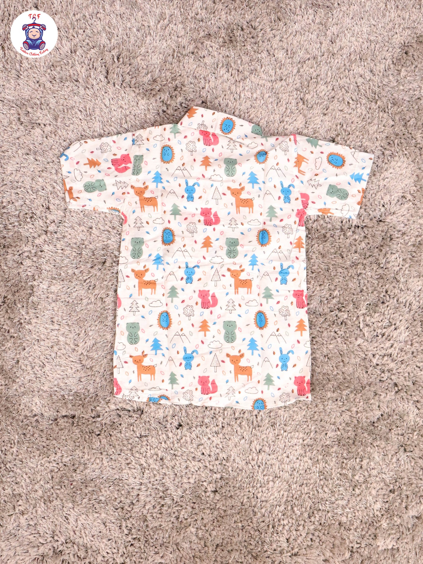 White - Rabbit Boys Readymade Cotton Shirts & Shorts