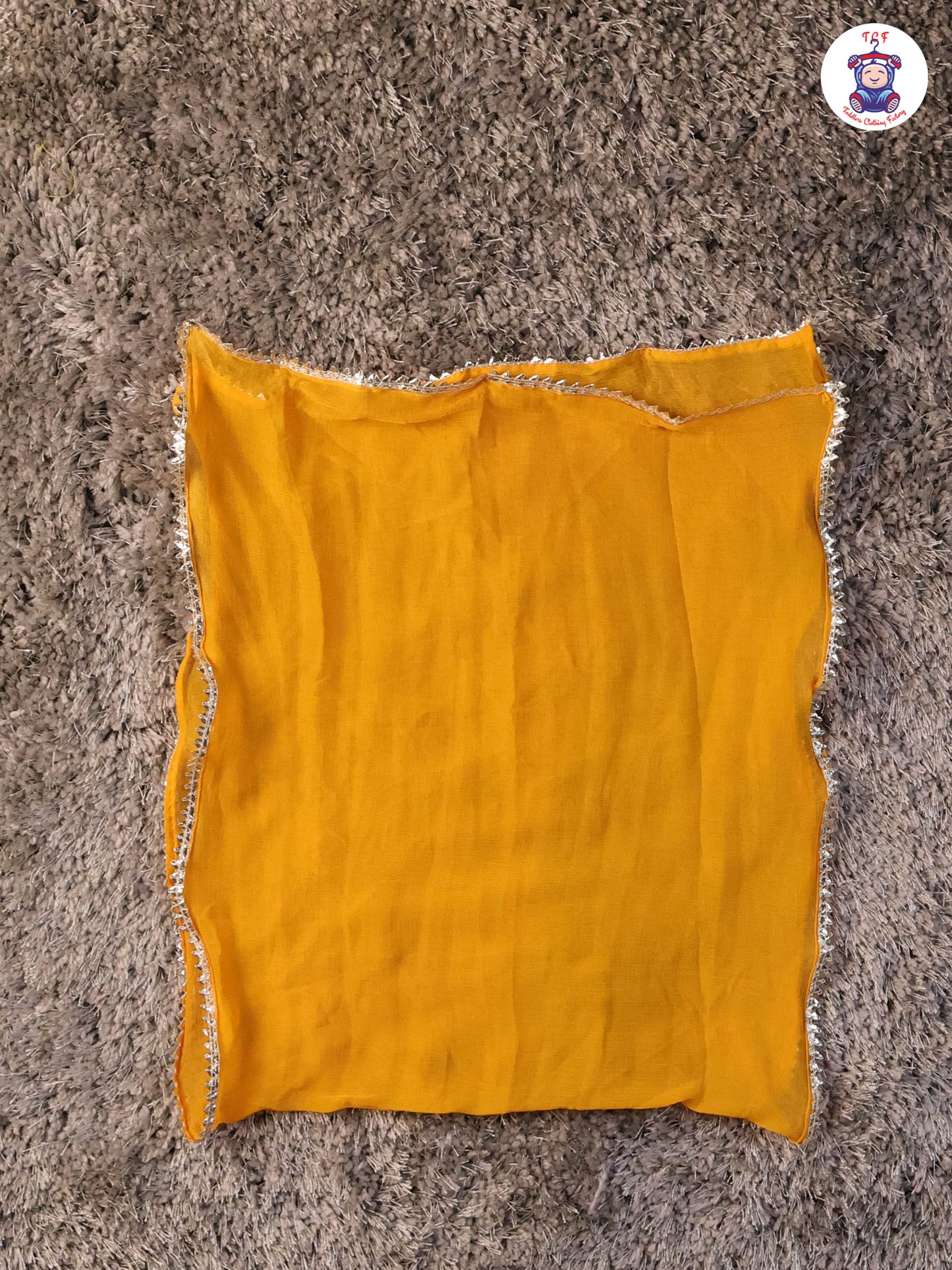Mustard & Pink - Floral Printed Afgani Kurti With Pant And Dupatta