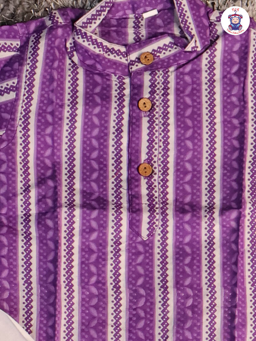 violent - Boys Printed Kurta With Pant