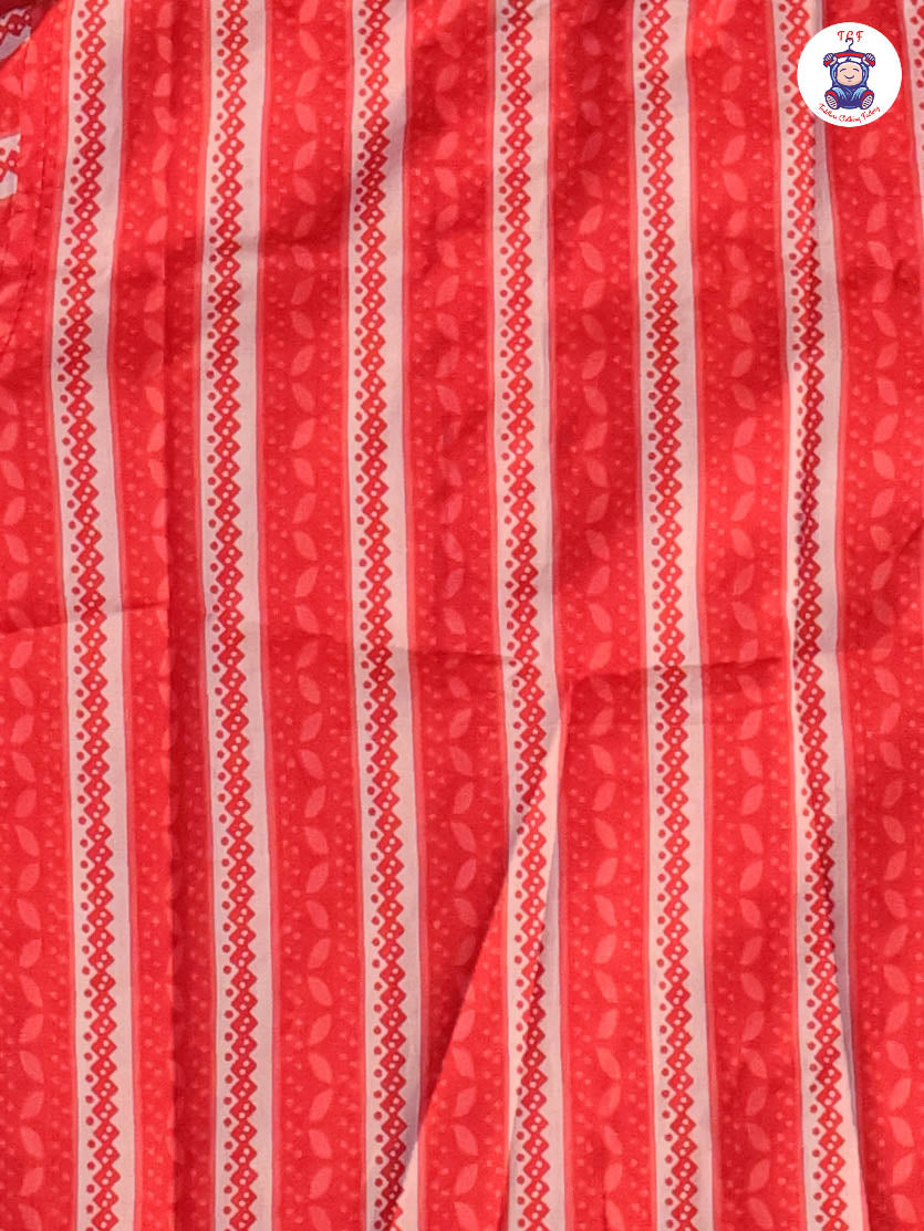 Red - Boys Printed Kurta With Pant