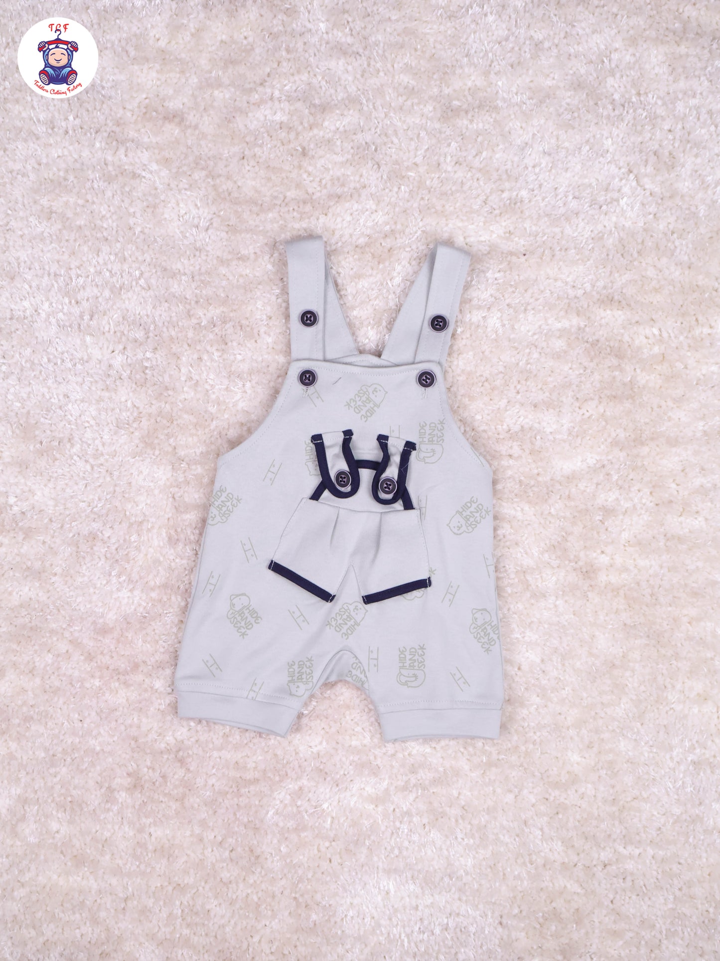 Grey & Navy Blue - Teddy Jumpsuits