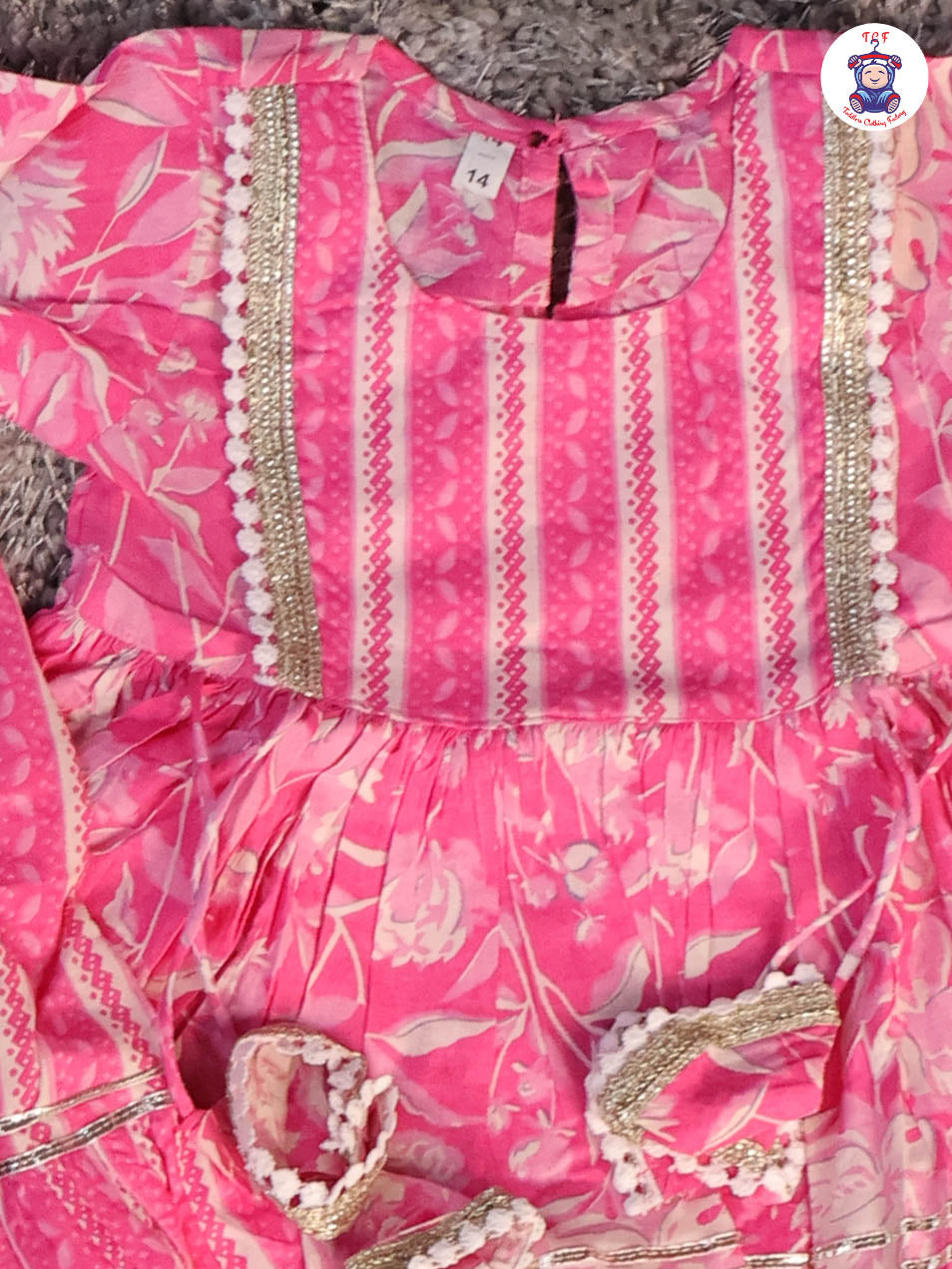 Pink - Anarkali Kurti With Sharara