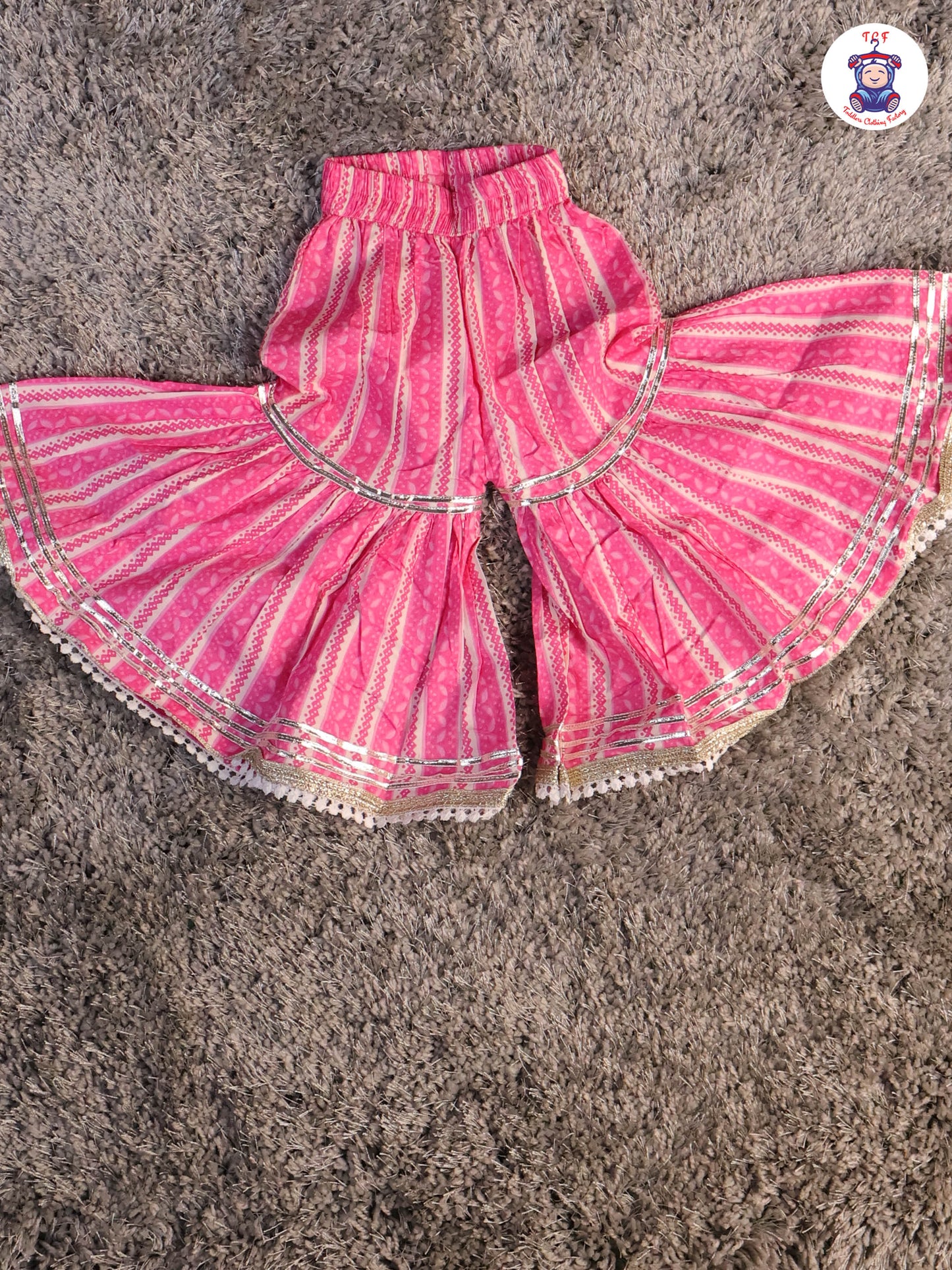 Pink - Anarkali Kurti With Sharara