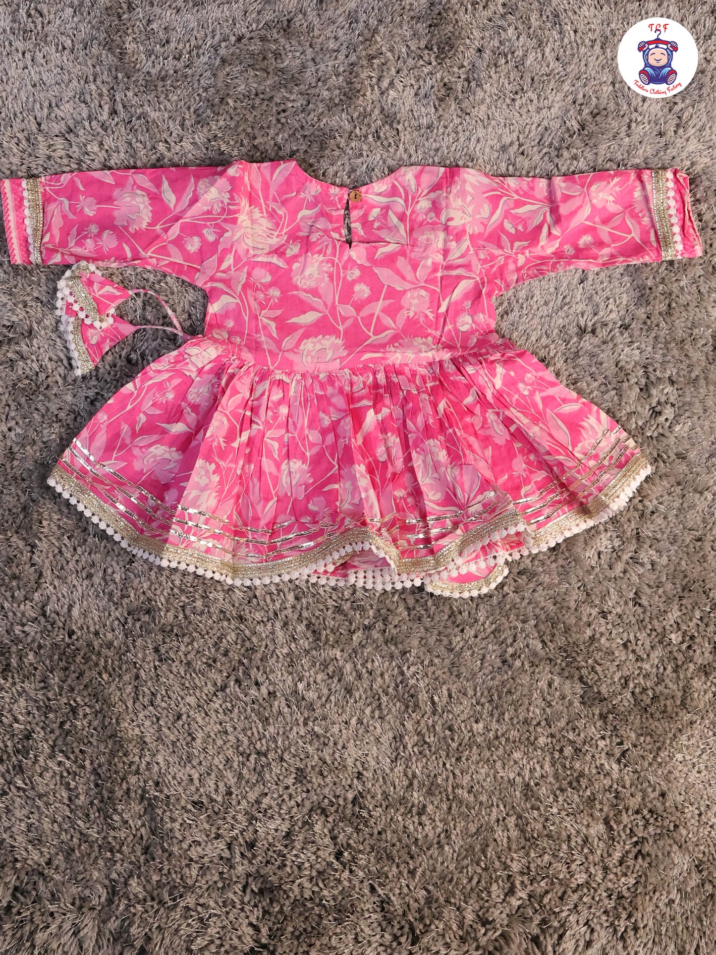 Pink - Anarkali Kurti With Sharara