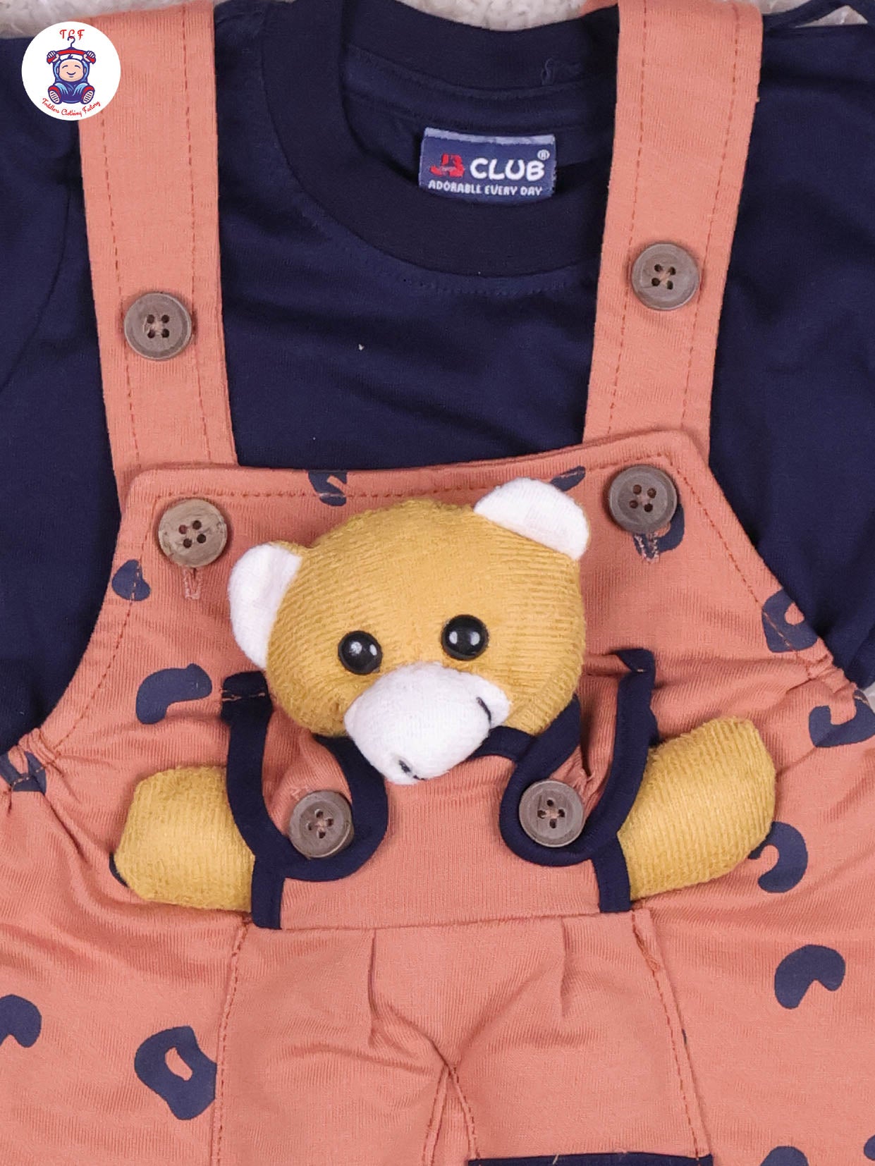 Brown & Navy Blue - Teddy Jumpsuits