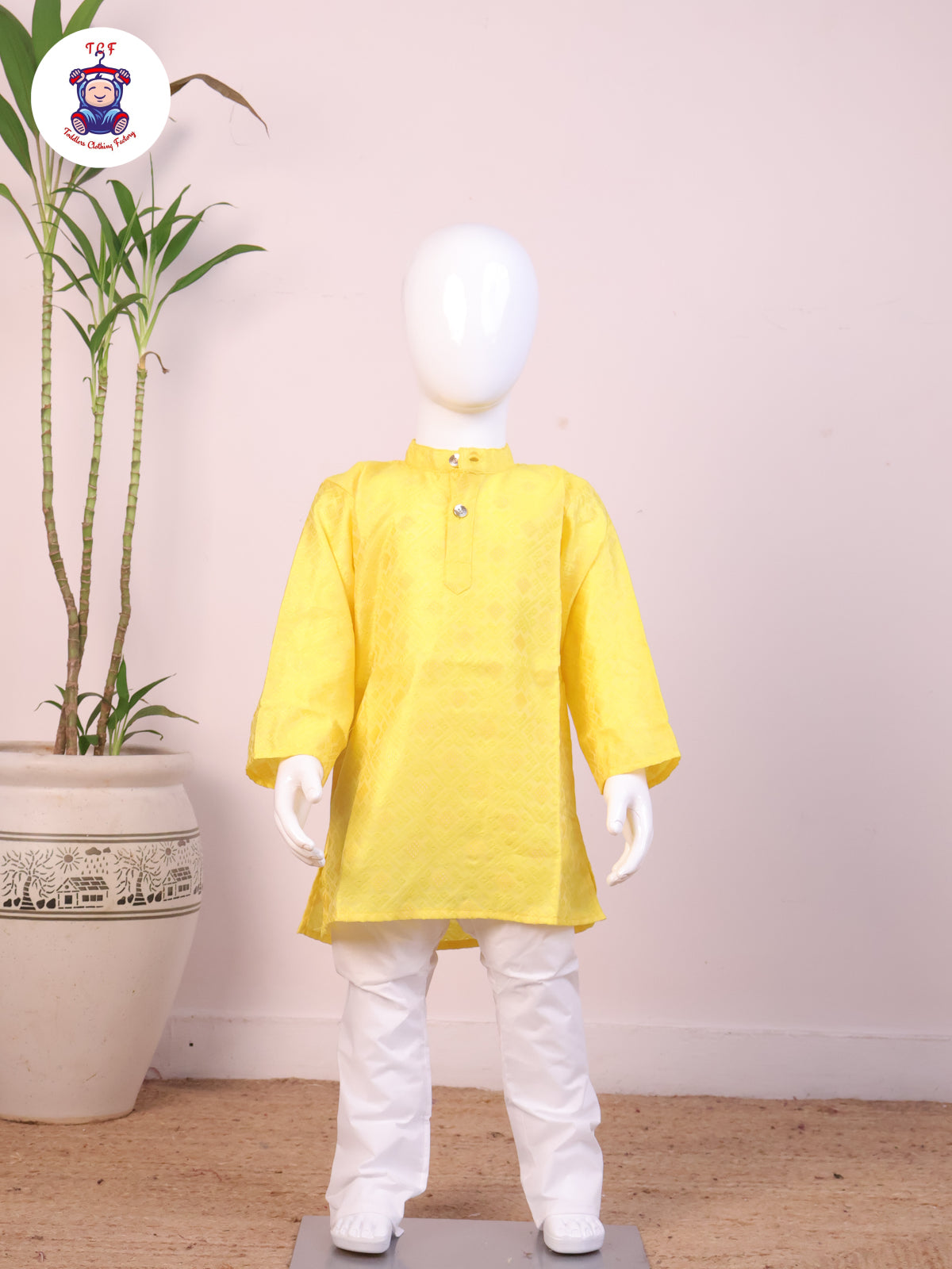 Yellow - Boys Readymade Kurta Sets