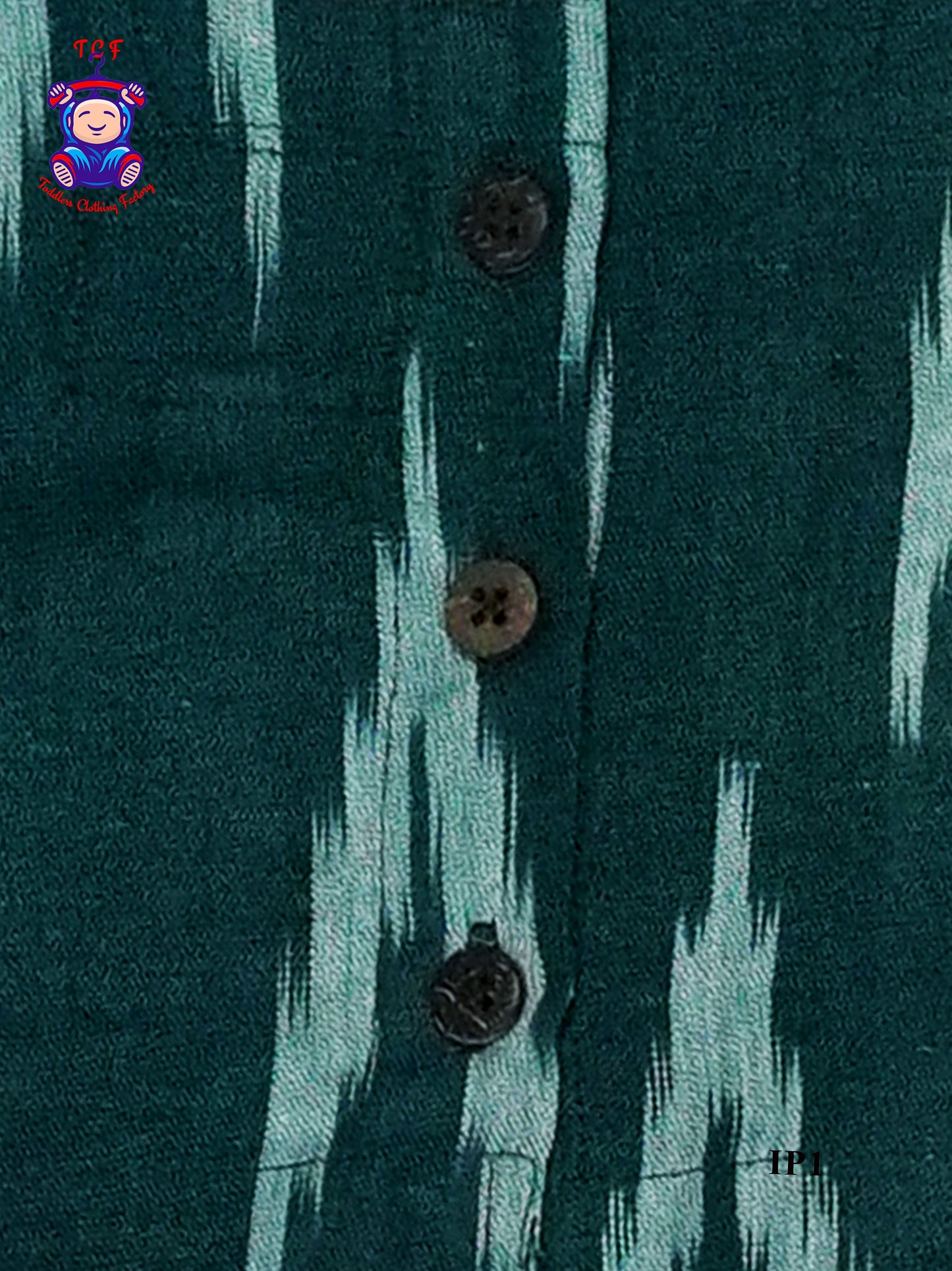 Teal - Girls Readymade Ikat Pyjama Sets