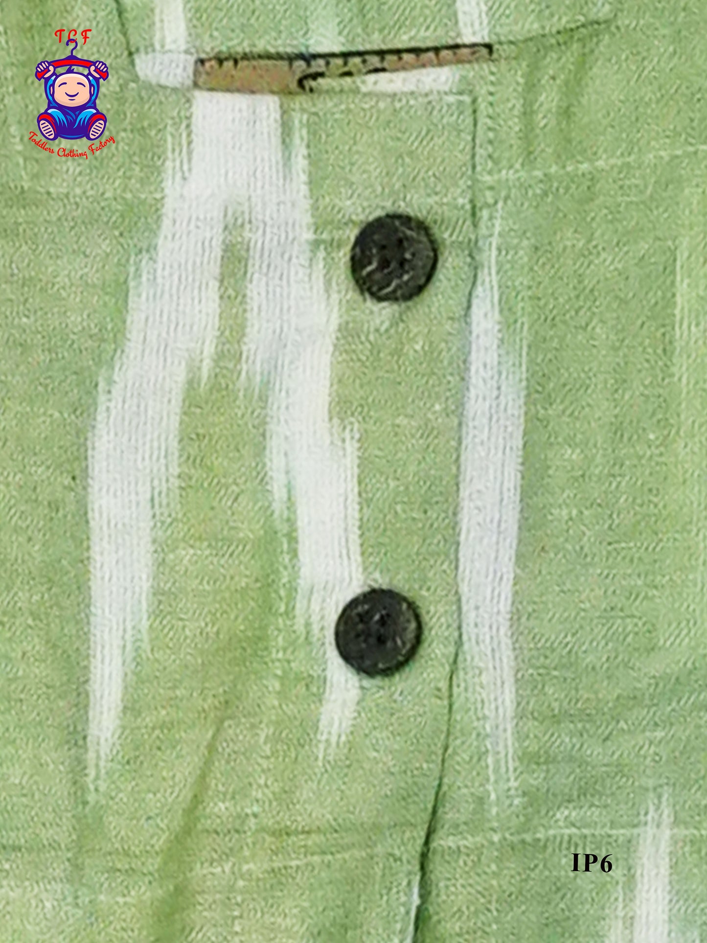 Pista Green - Girls Readymade Ikat Pyjama Sets