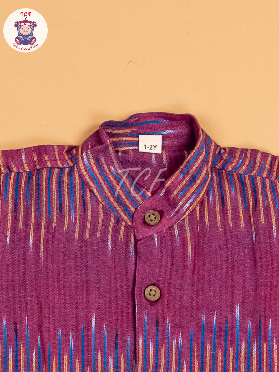 Majentha - Boys Readymade Ikat Shirt