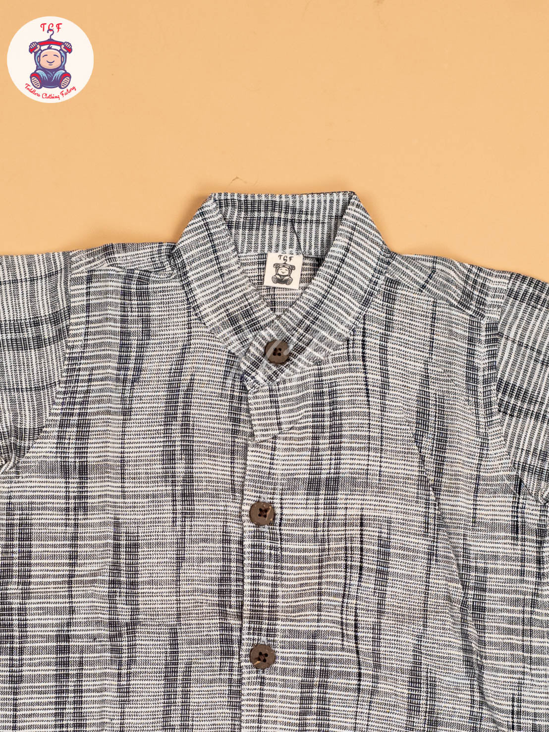 Grey - Boys Readymade Ikat Shirt