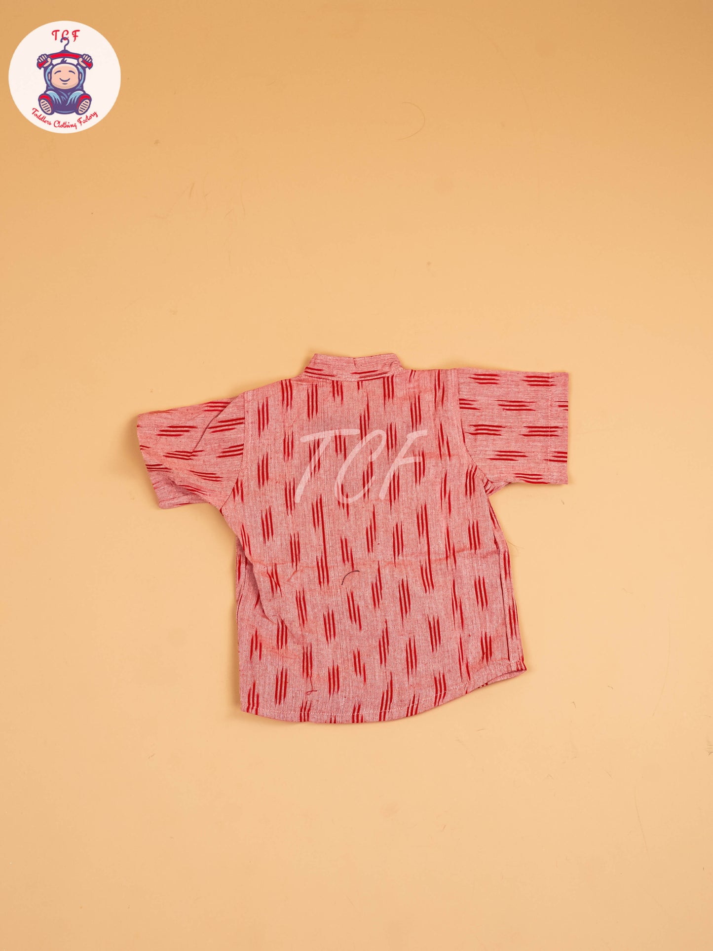 Brown - Boys Readymade Ikat Shirt