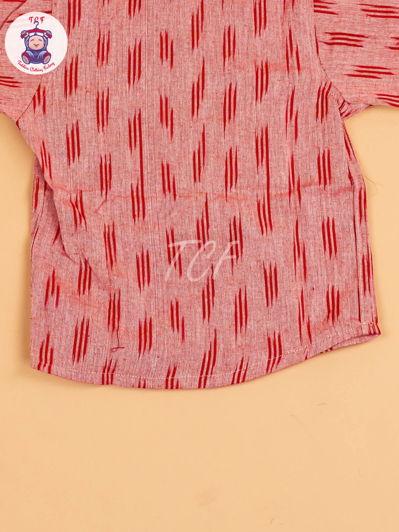 Brown - Boys Readymade Ikat Shirt