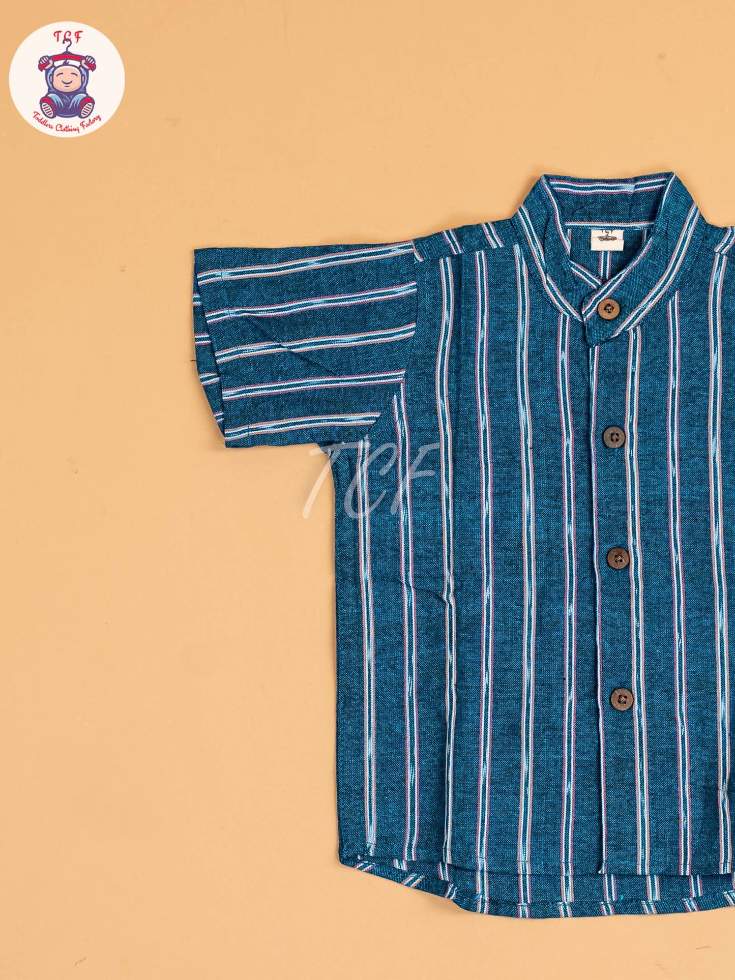 Blue - Boys Readymade Ikat Shirt