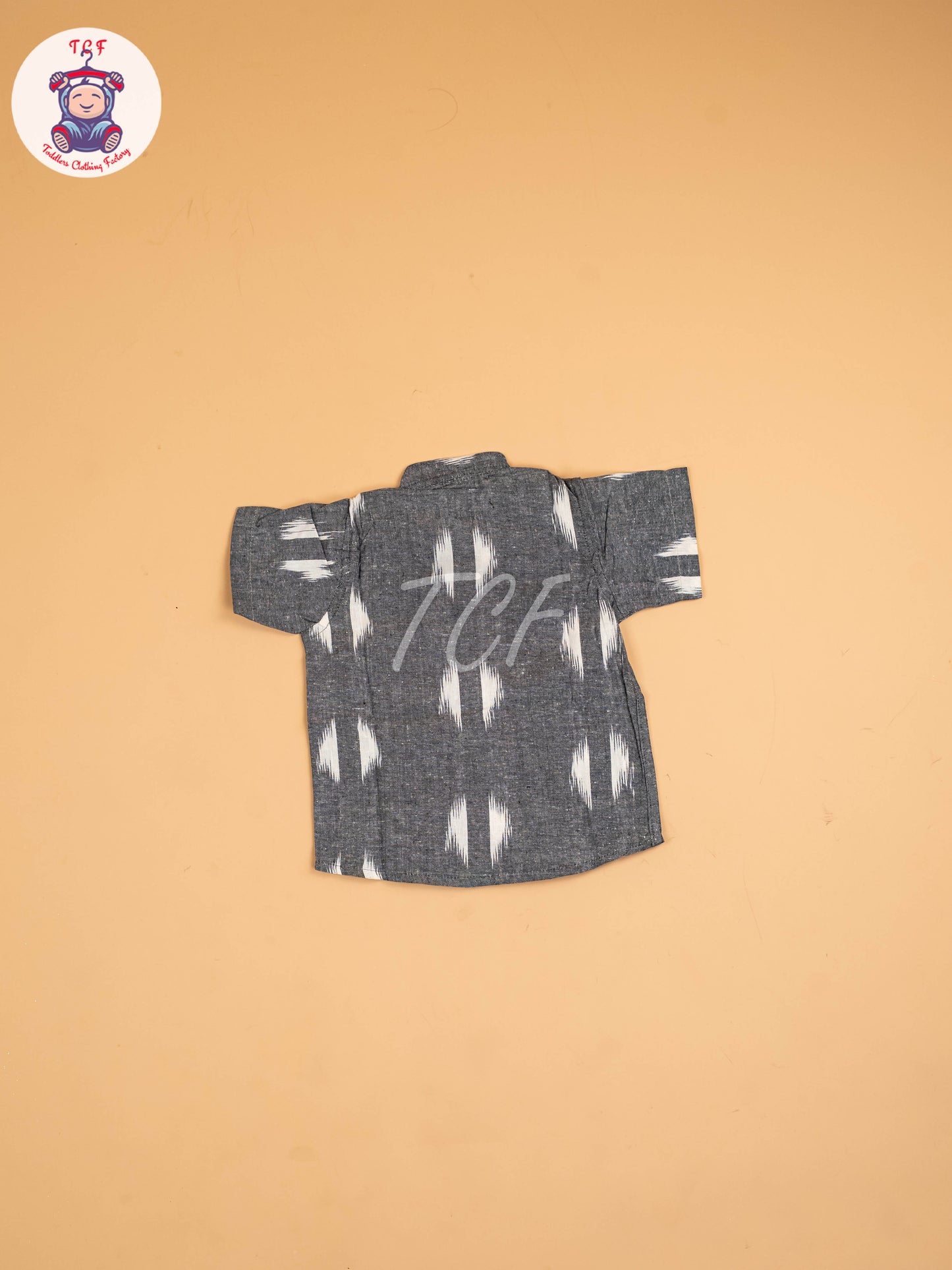 Grey - Boys Readymade Ikat Shirt