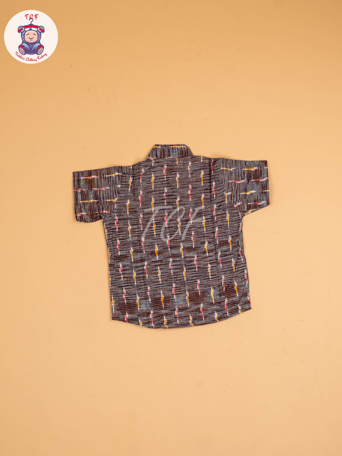 Grey & Mustard - Boys Readymade Ikat Shirt