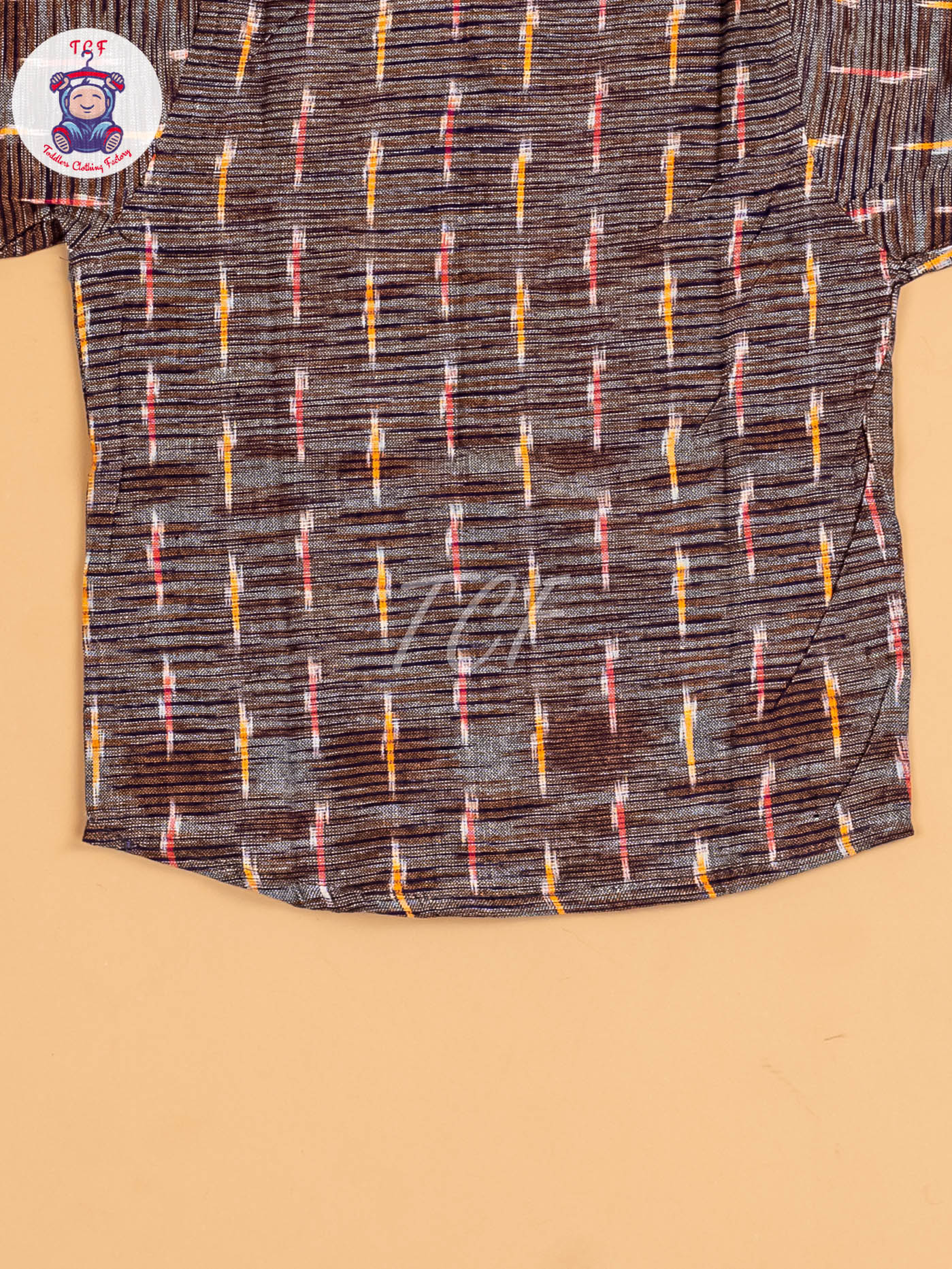 Grey & Mustard - Boys Readymade Ikat Shirt