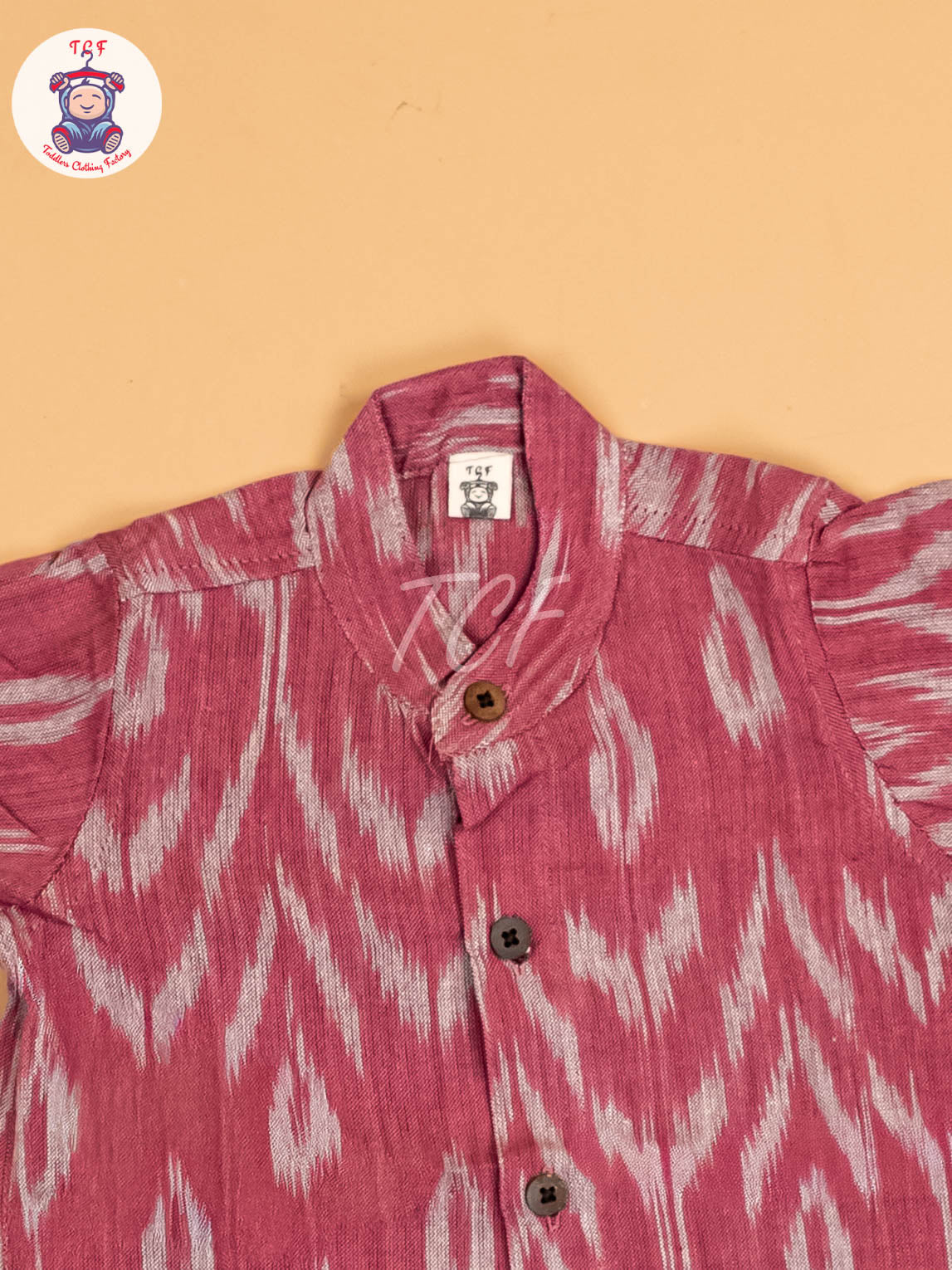 Pink - Boys Readymade Ikat Shirt