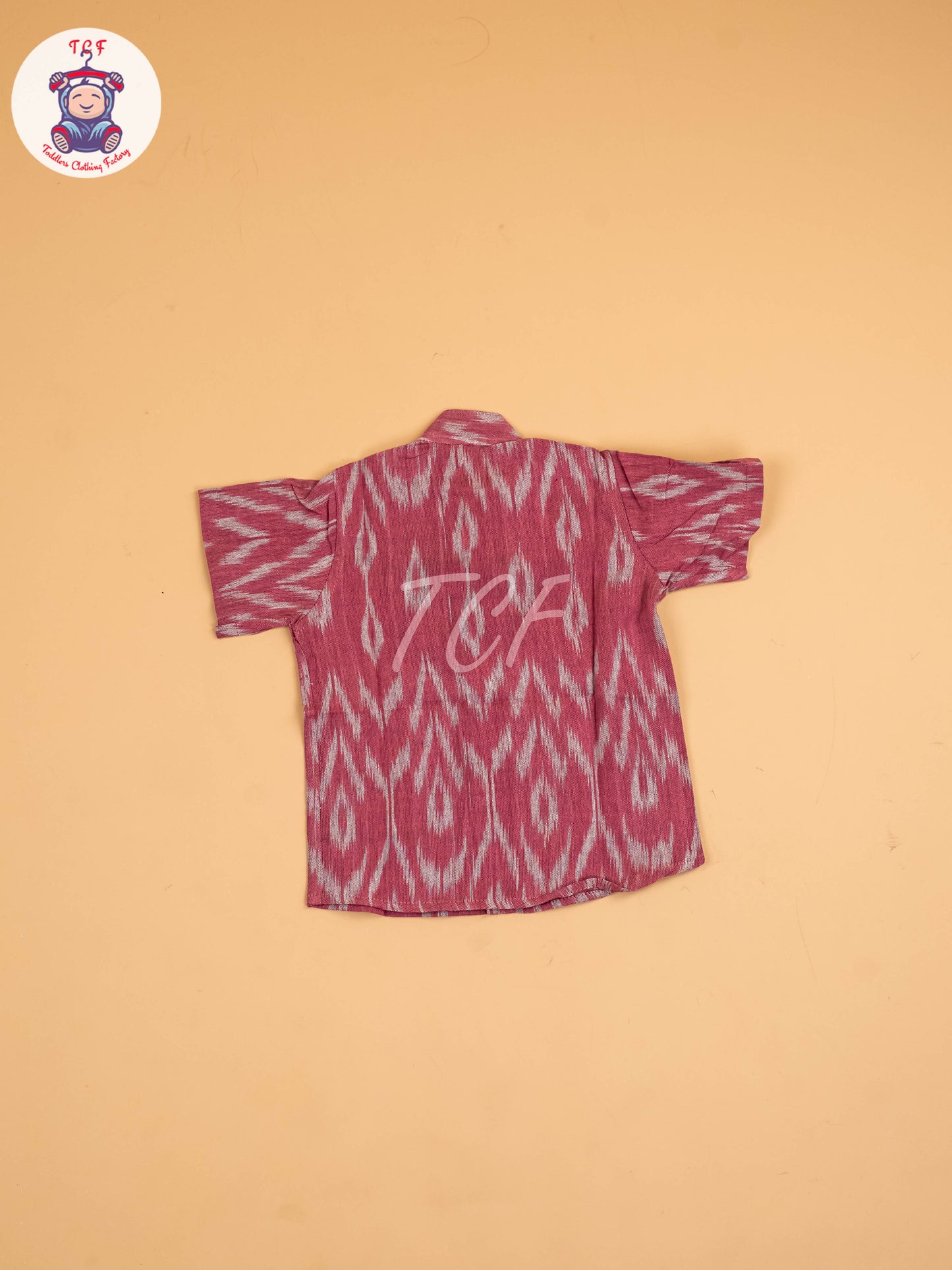 Pink - Boys Readymade Ikat Shirt