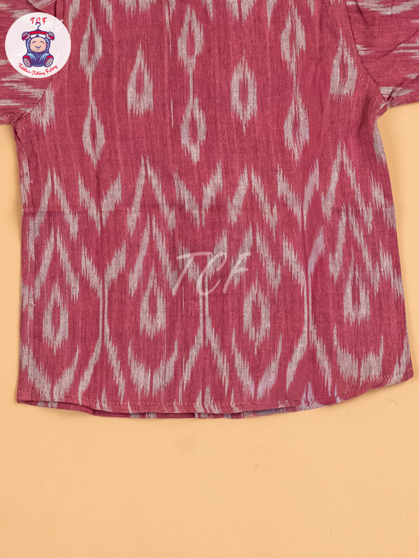 Pink - Boys Readymade Ikat Shirt
