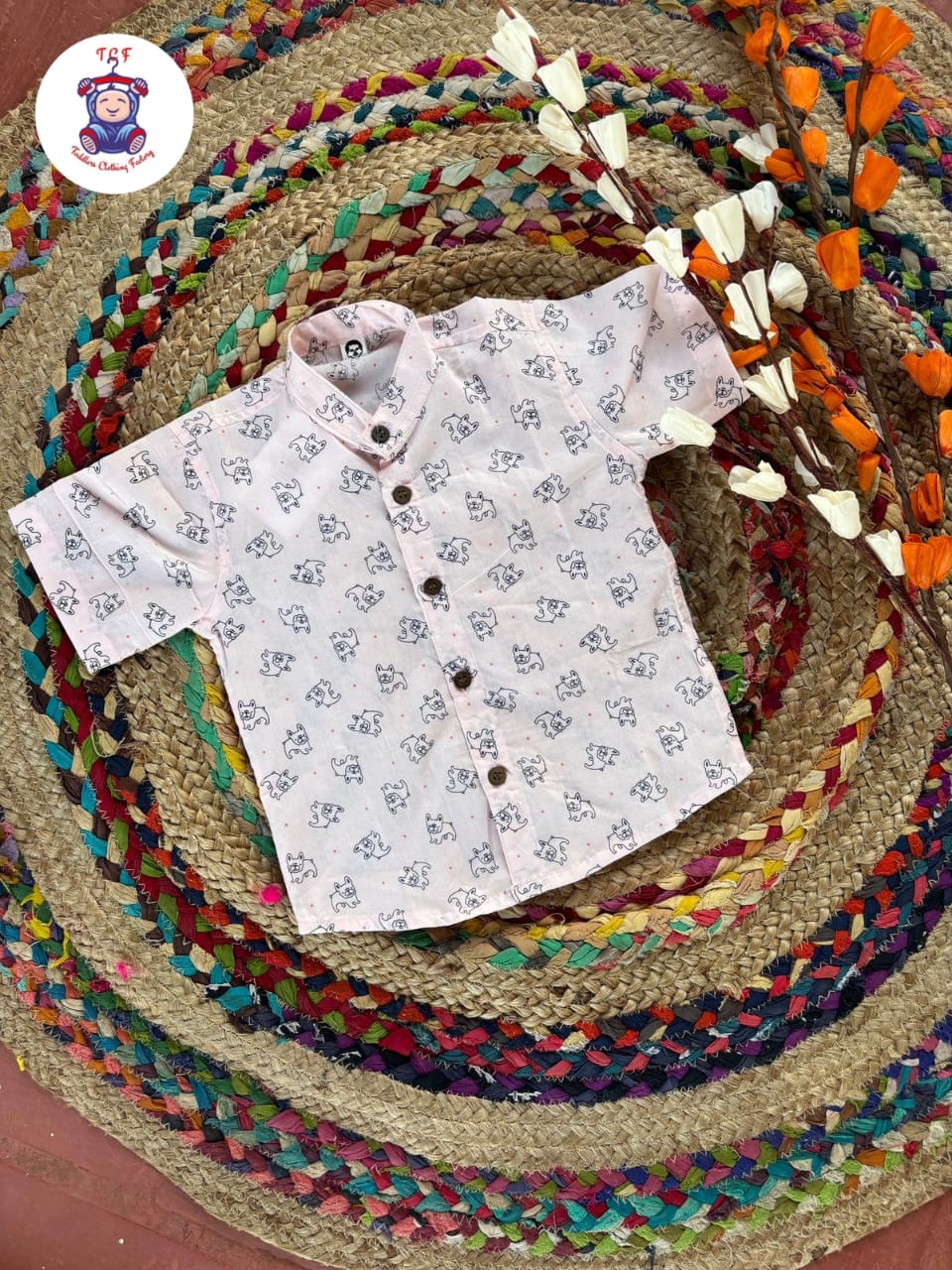Lite Pink - Boys Readymade Ikat Shirts
