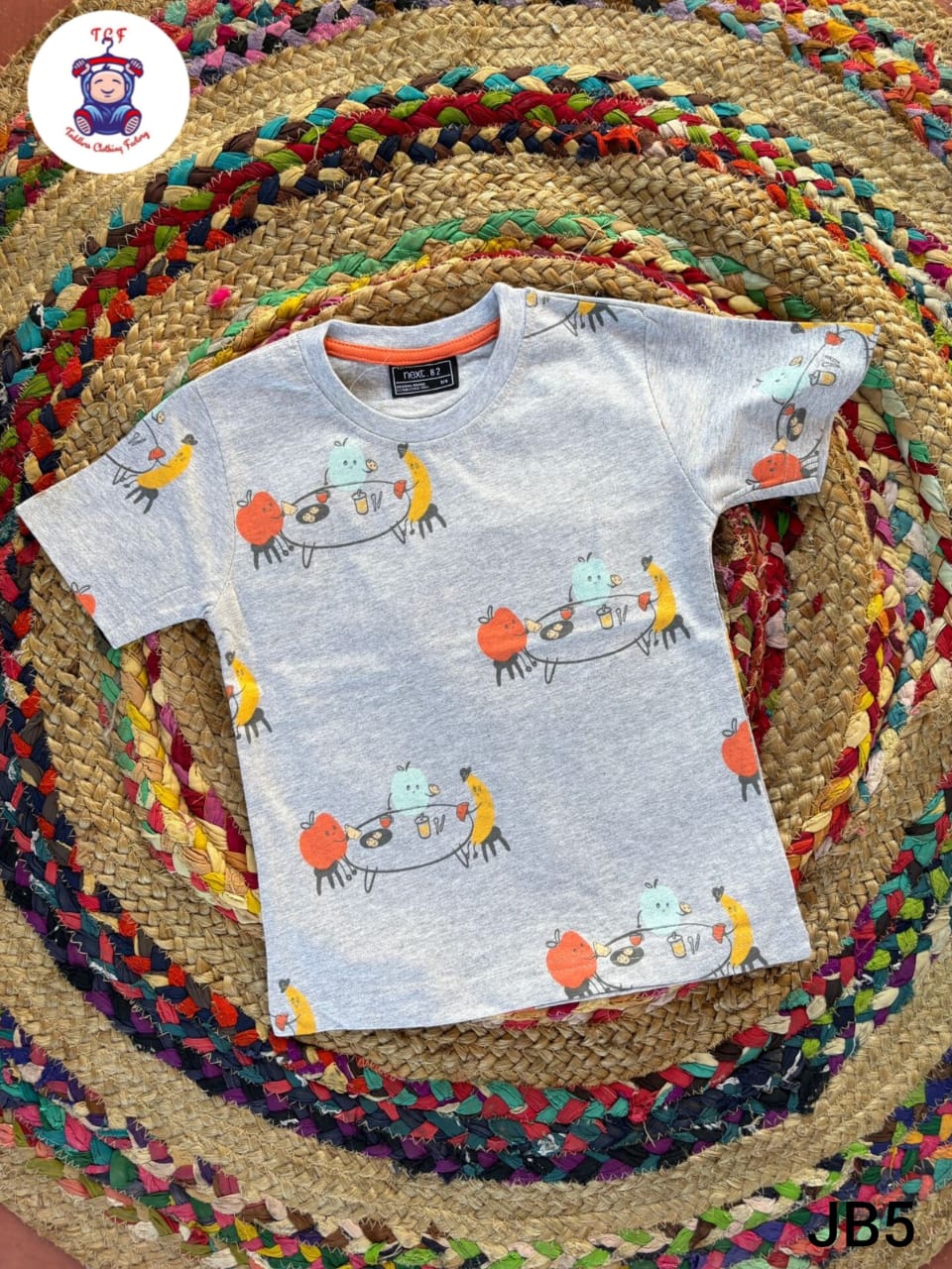 Grey Fruits - Boys Readymade T- Shirts