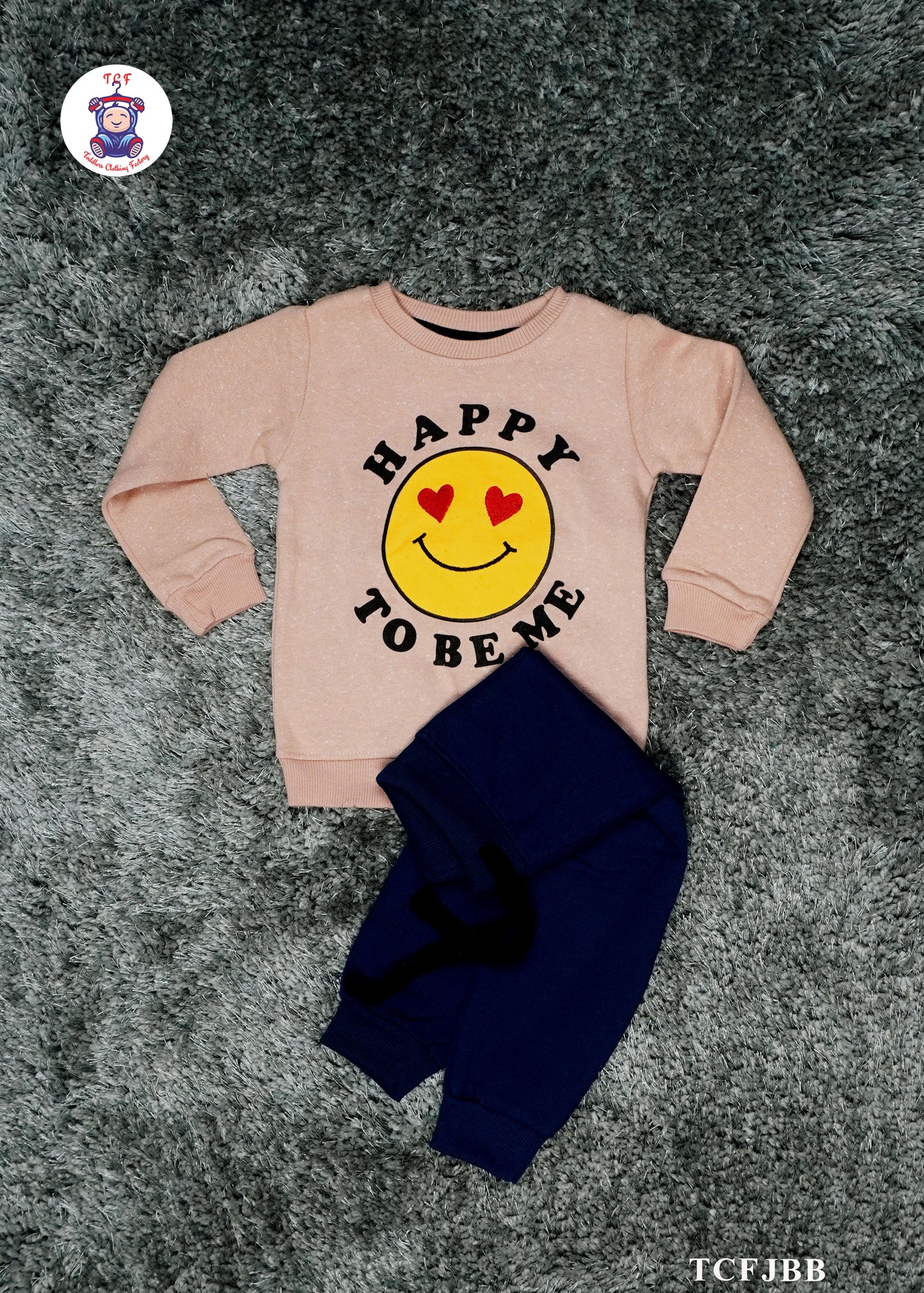 Cream & Blue - Boys Joggers Sets