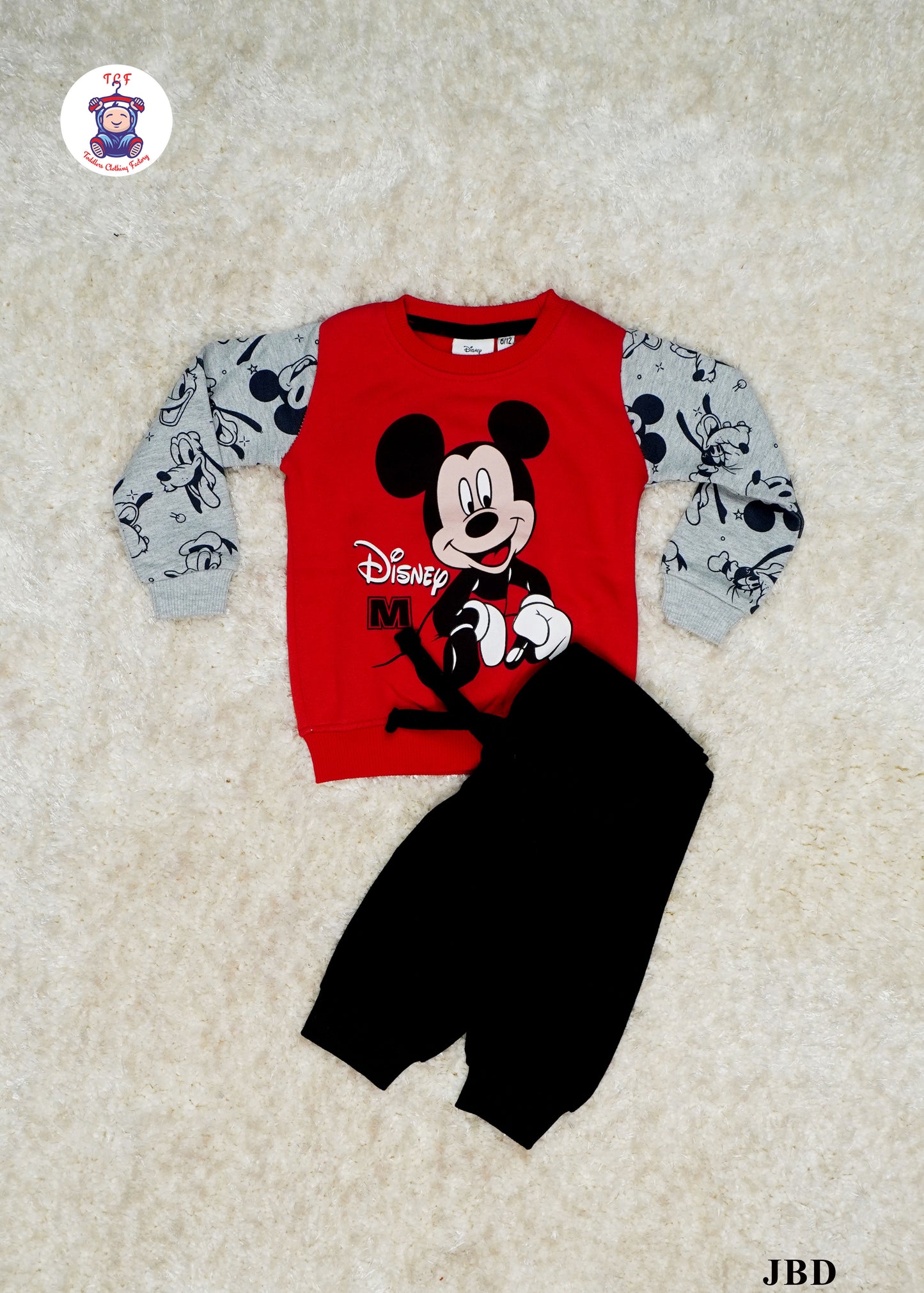 Red & Black - OVS Micky Jogger set