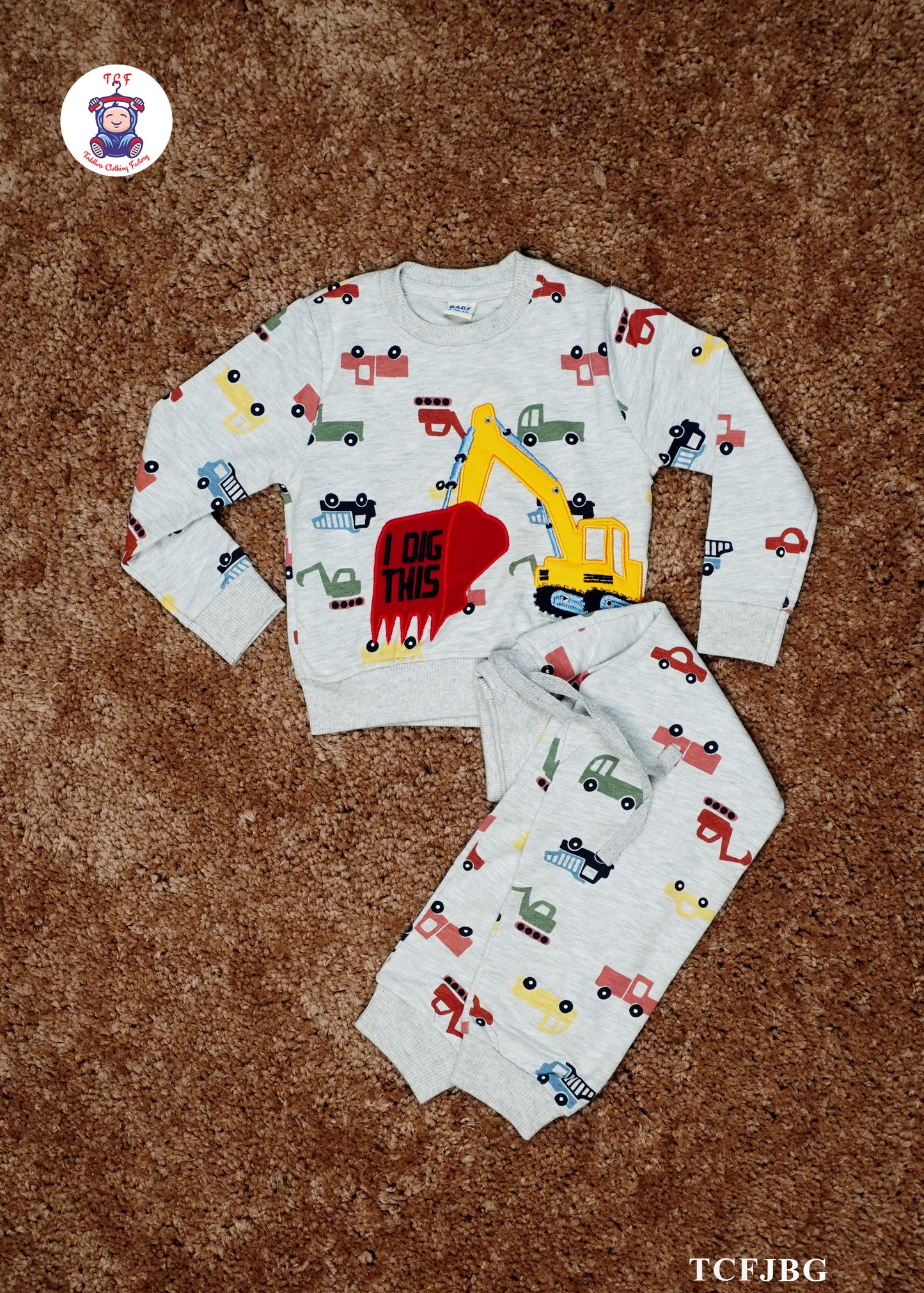 Grey - Boys JCB Jogger set