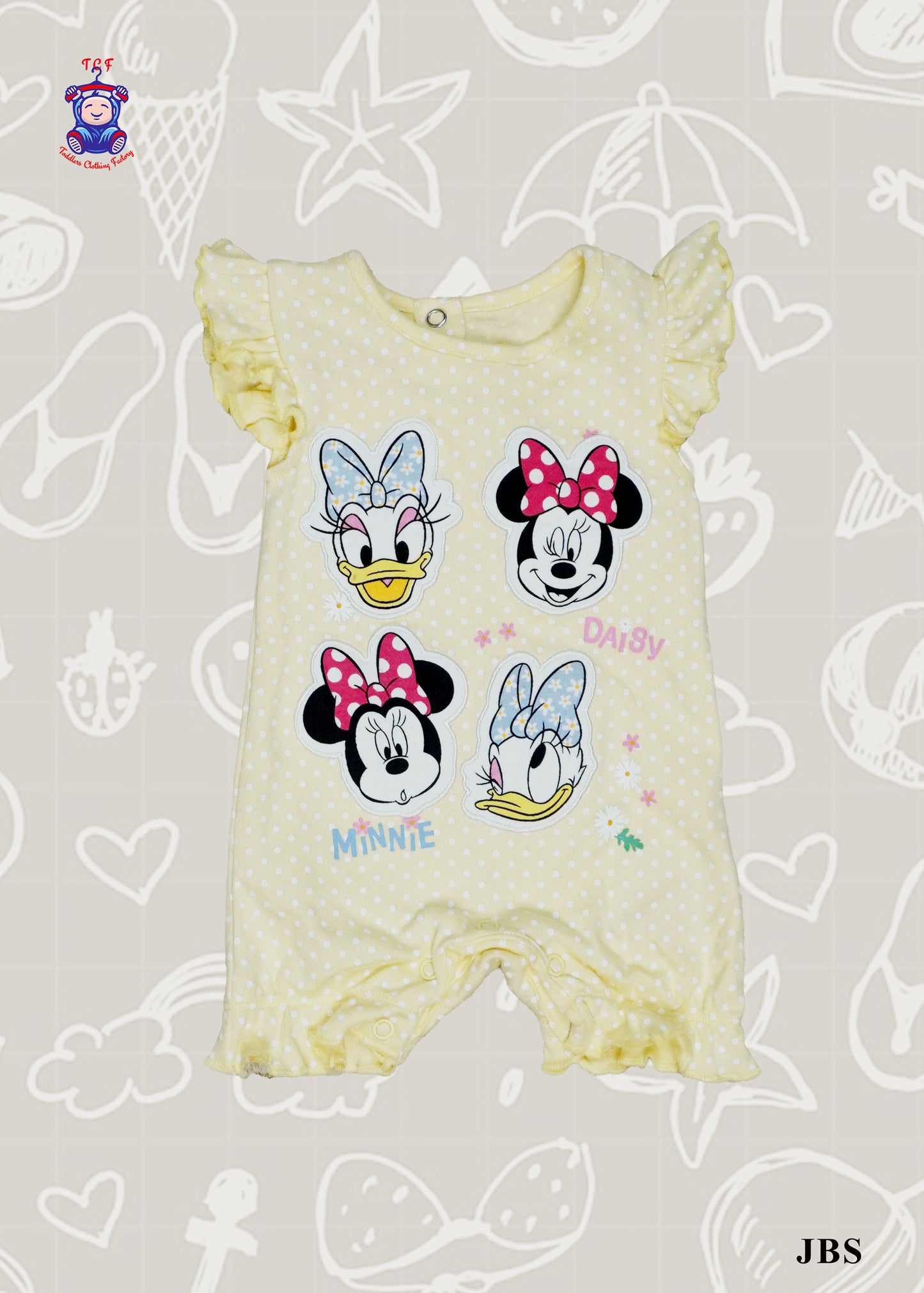 Yellow - Cotton Full Rompers