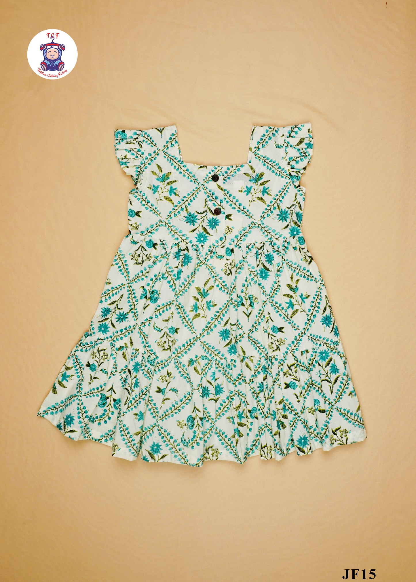 White - Girls Readymade Jaipuri Frocks