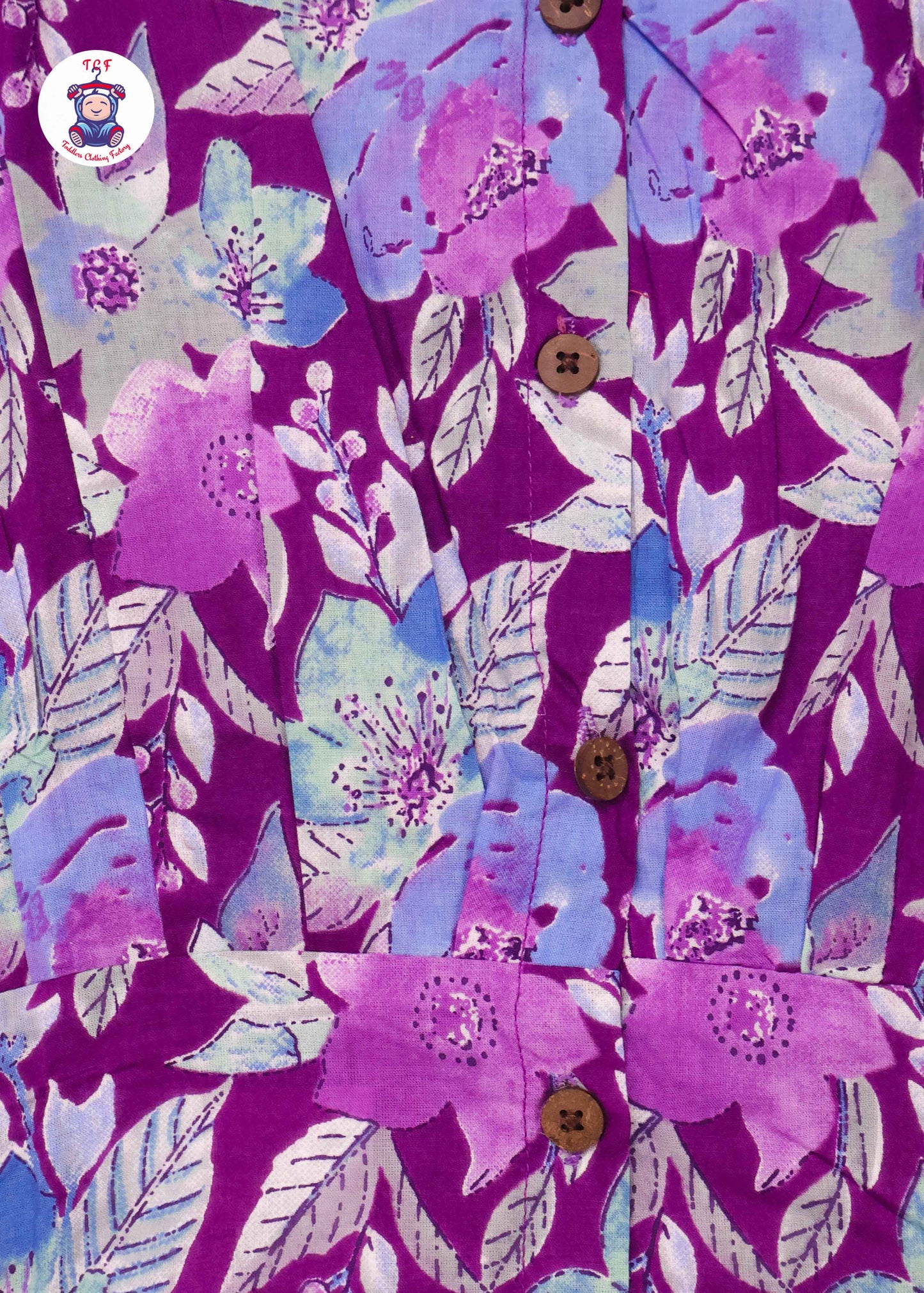 Lavender Hibiscus - Girls Readymade Jaipuri Frocks