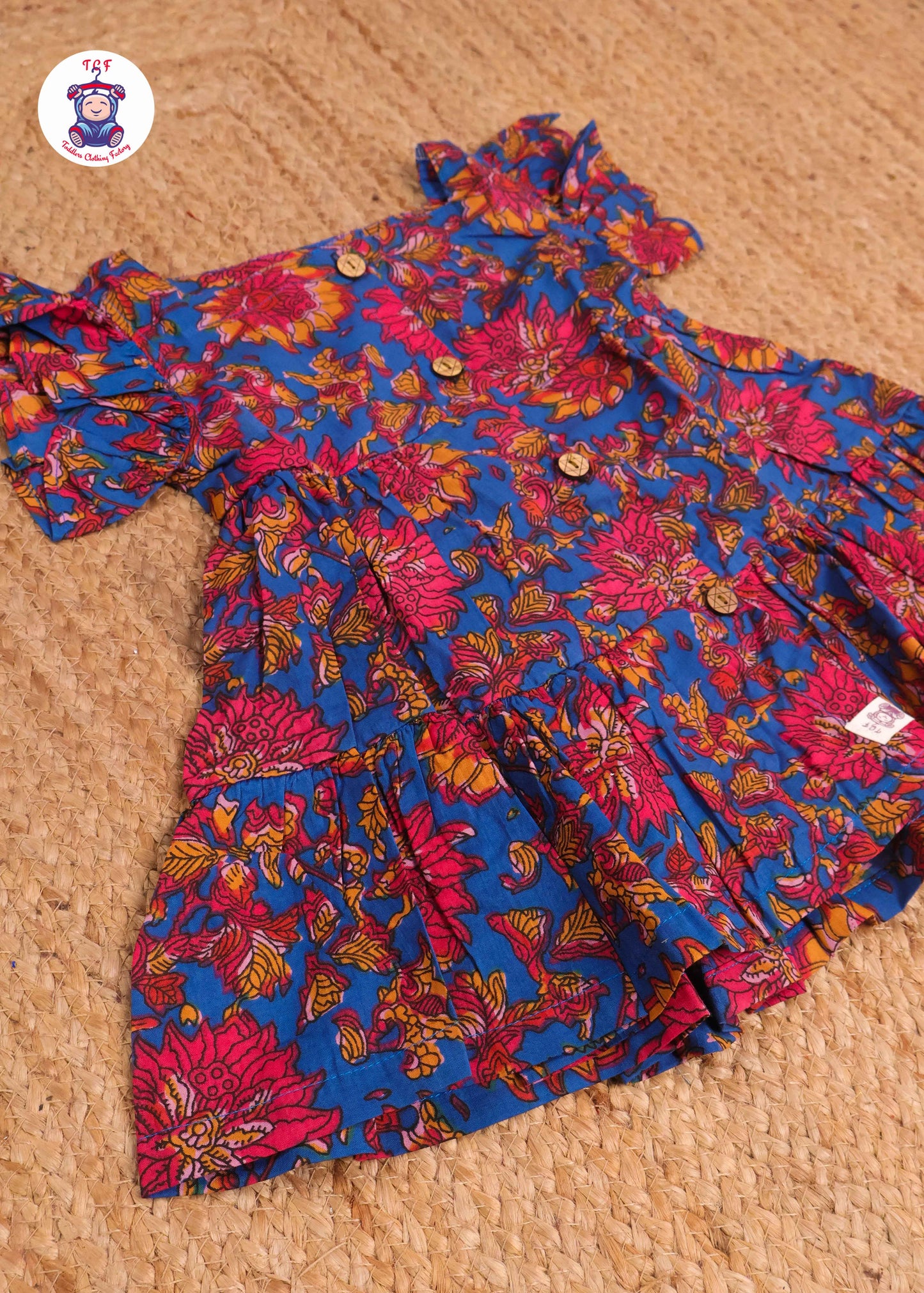 Dark Blue - Girls Readymade Jaipuri Frocks