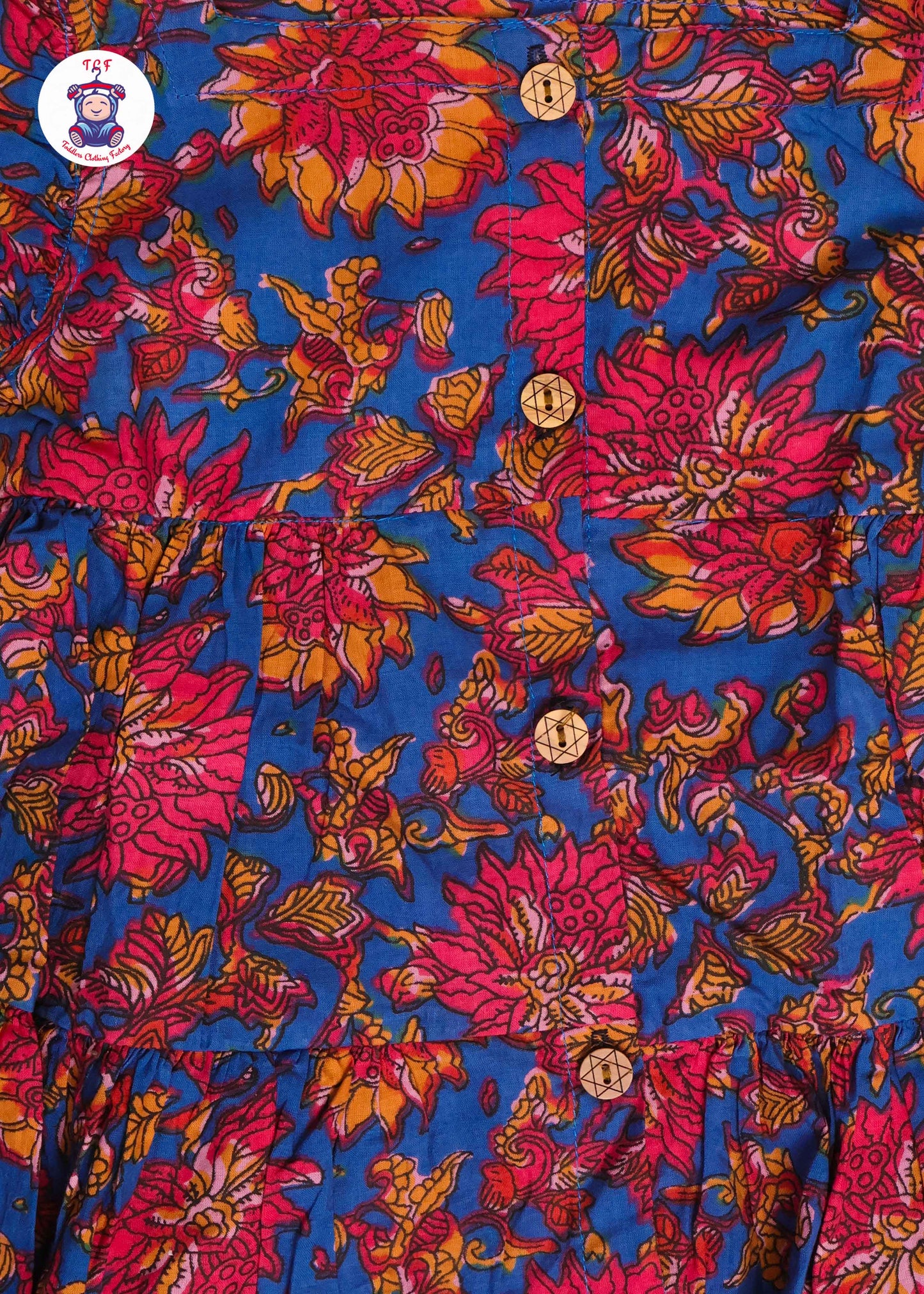 Dark Blue - Girls Readymade Jaipuri Frocks