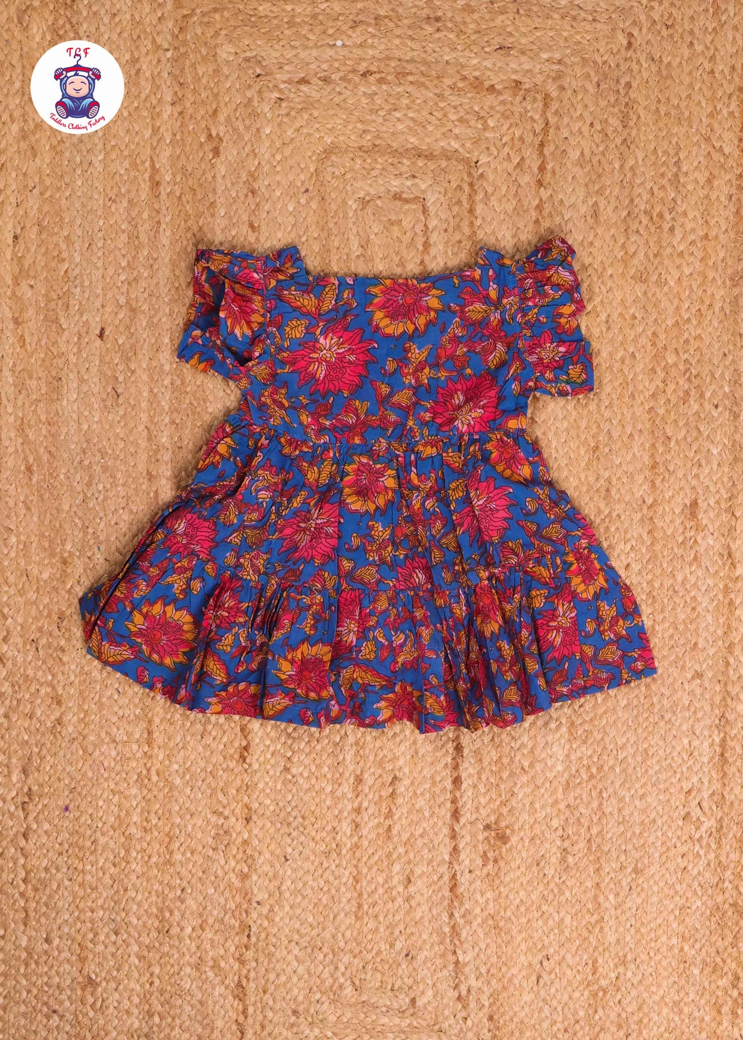 Dark Blue - Girls Readymade Jaipuri Frocks