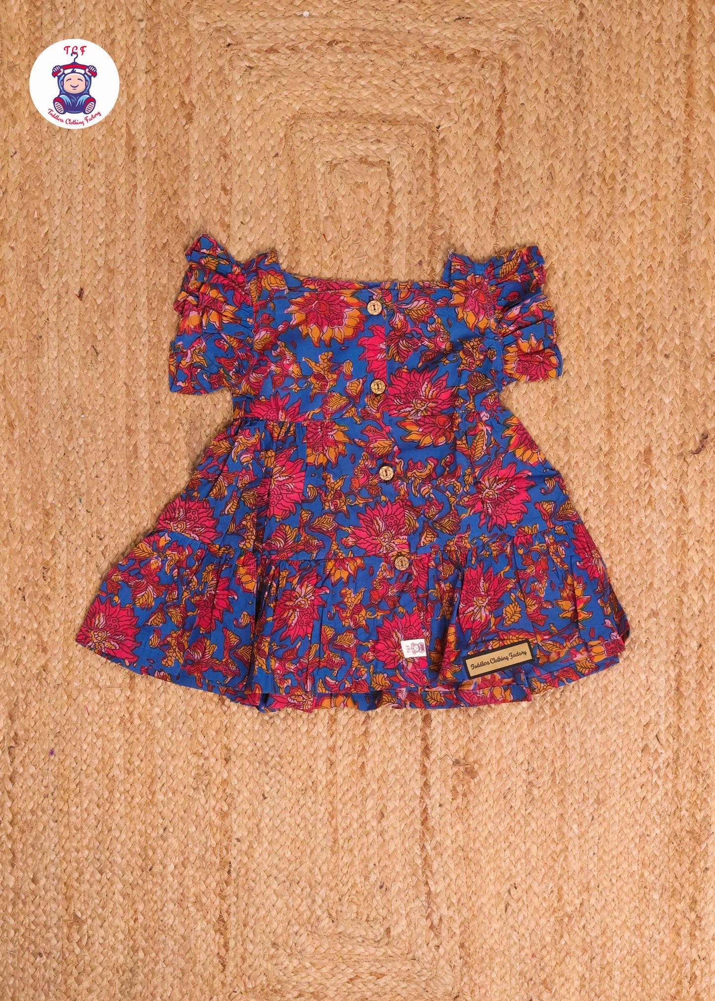 Dark Blue - Girls Readymade Jaipuri Frocks