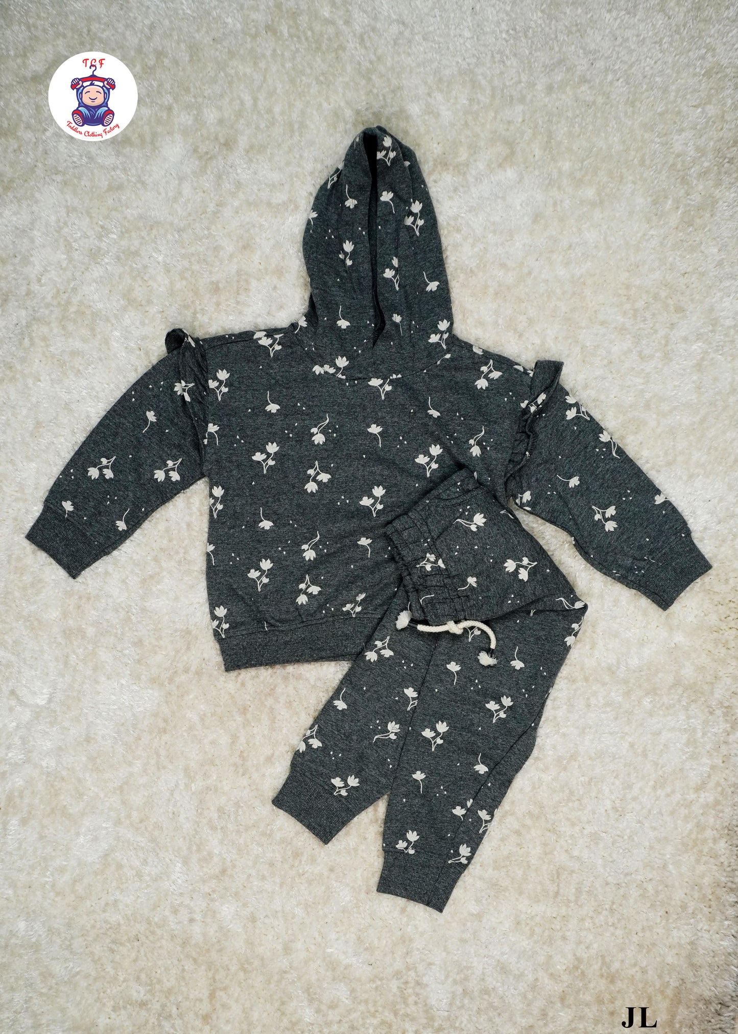 Grey - Jessica Girs Hoodie Set
