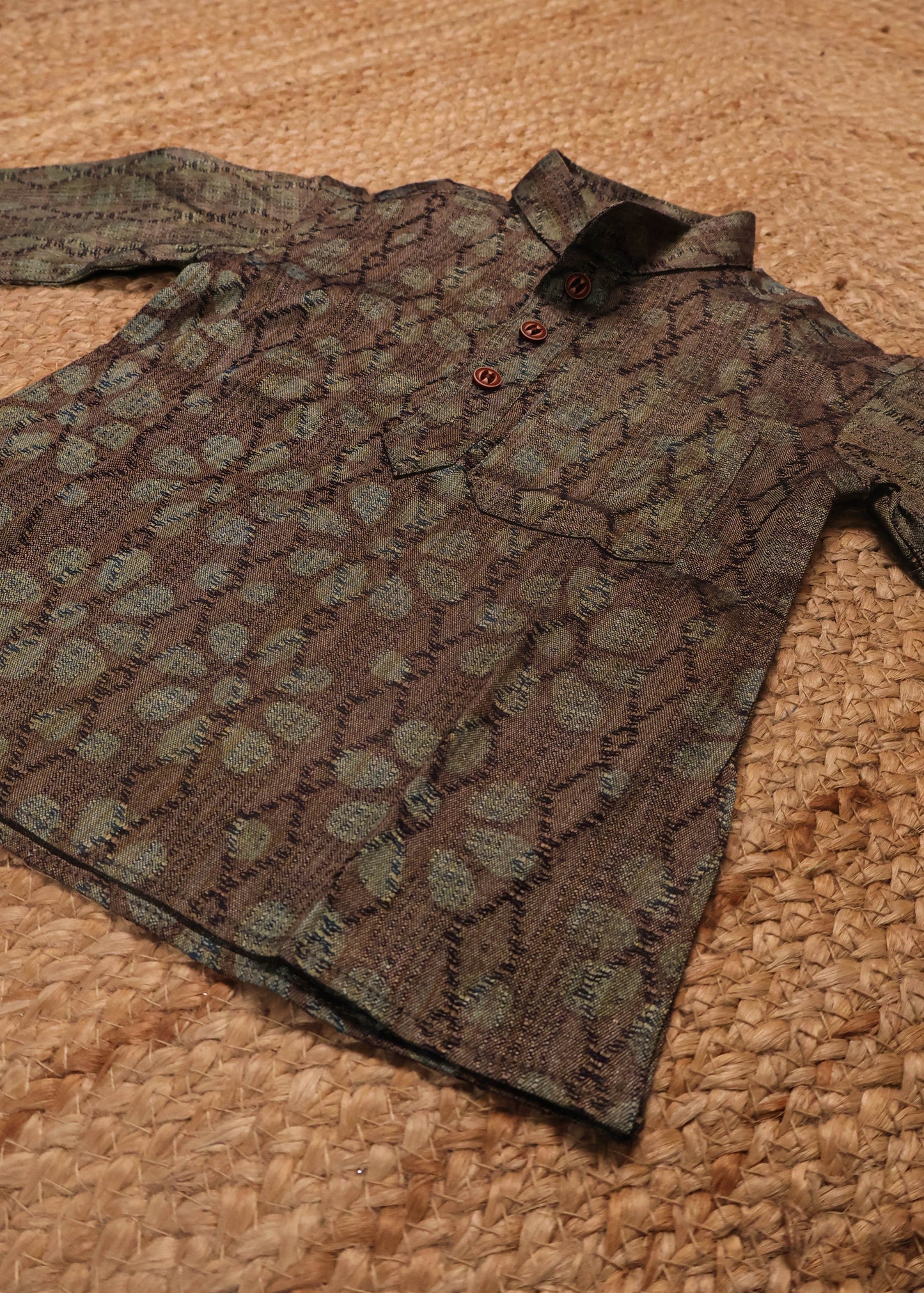 Dark Green - Boys Readymade Kurtas