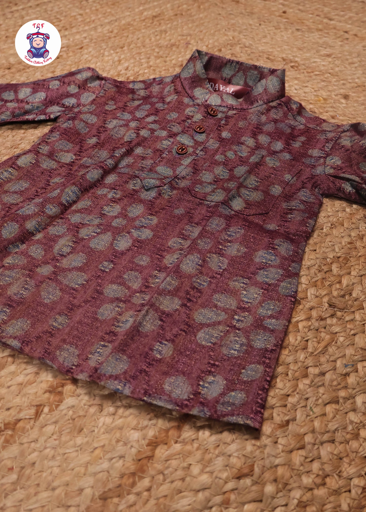 Lite Magenta & Beige - Kurta