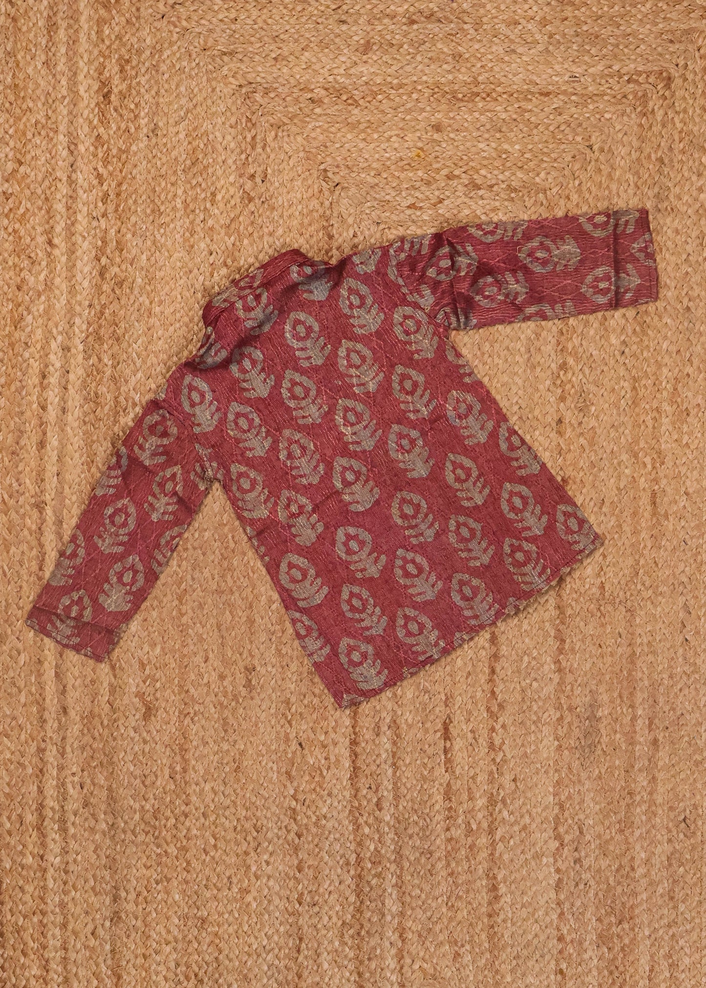 Rust & Beige - Boys Readymade Kurtas