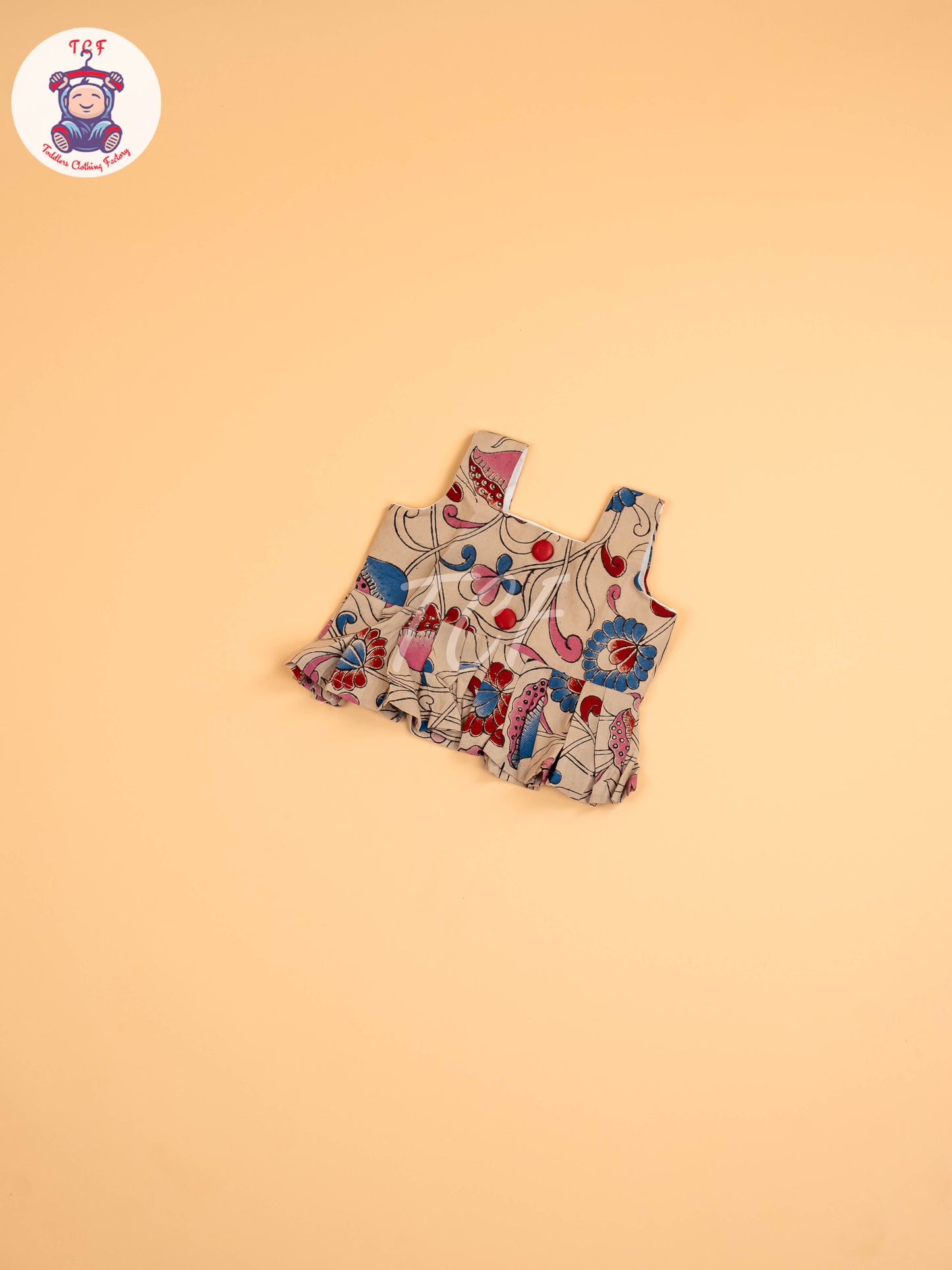 Cream - Floral Printed Kalamkari Co-ords Sets