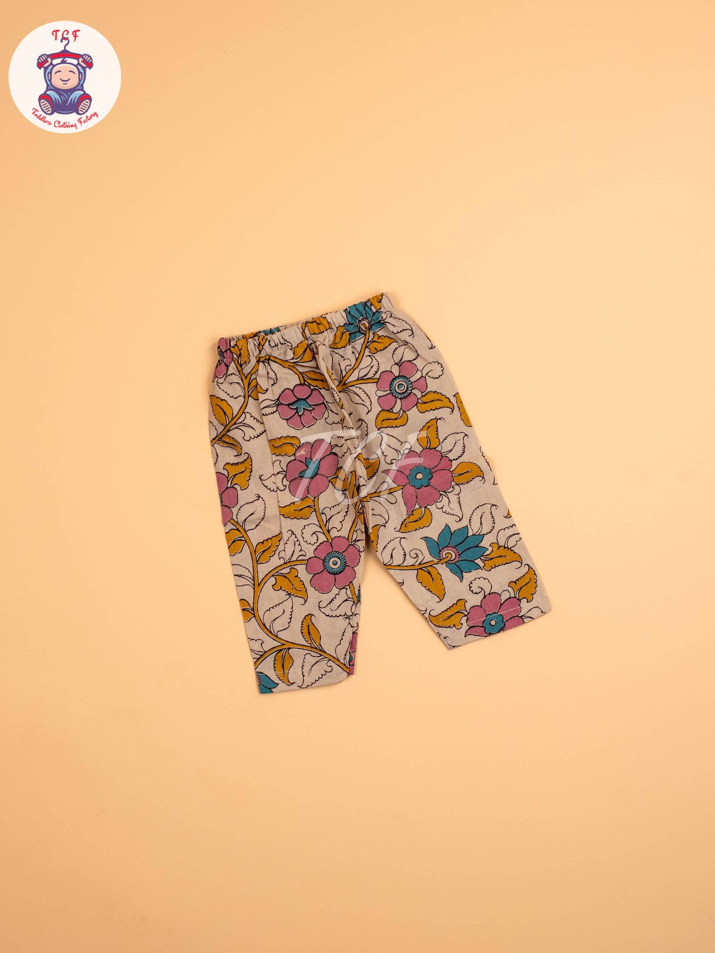 Cream - Floral Printed Kalamkari Co-ords Sets