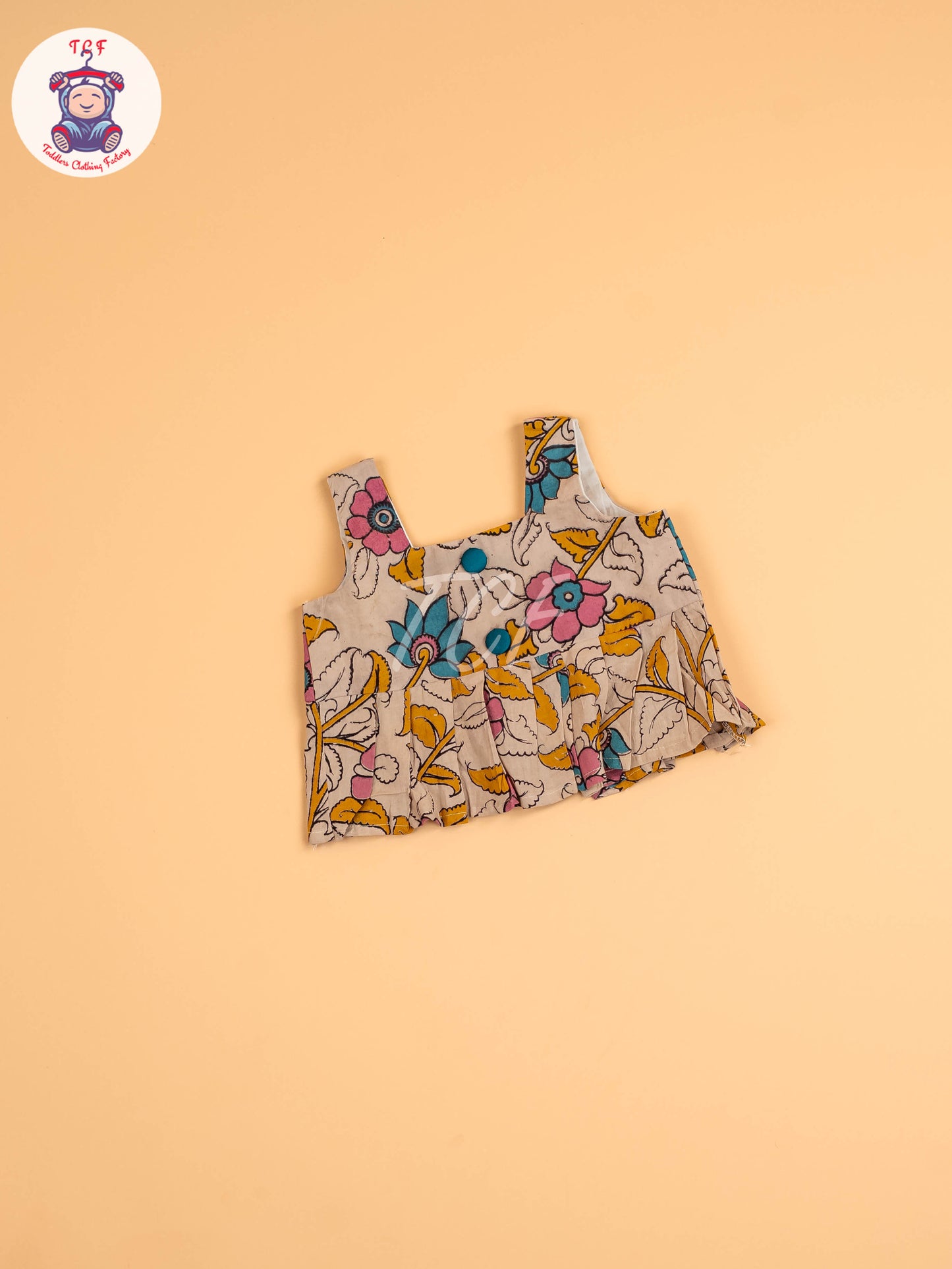 Cream - Floral Printed Kalamkari Co-ords Sets