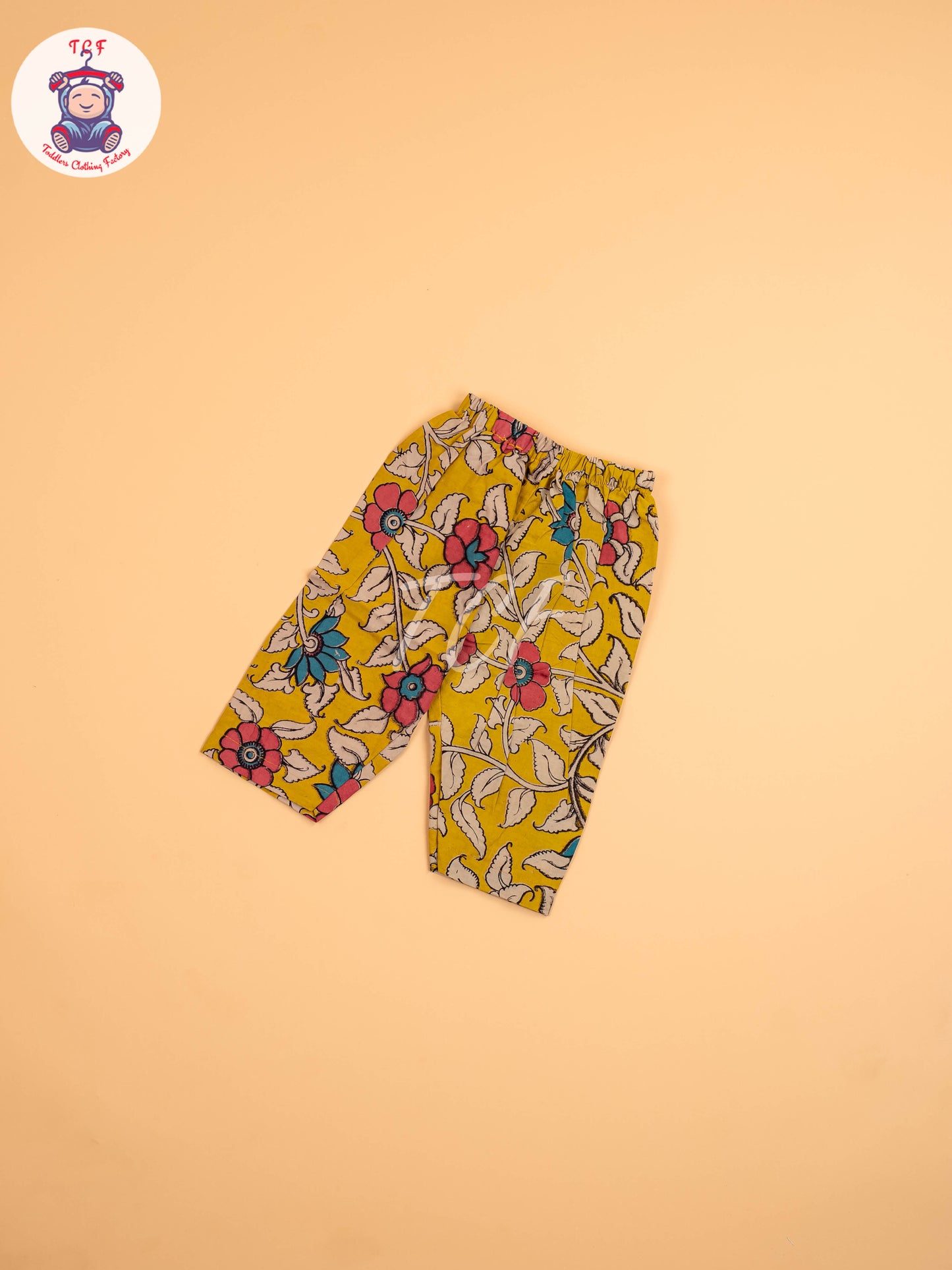 Mustard - Floral Printed Kalamkari Co-ords Sets