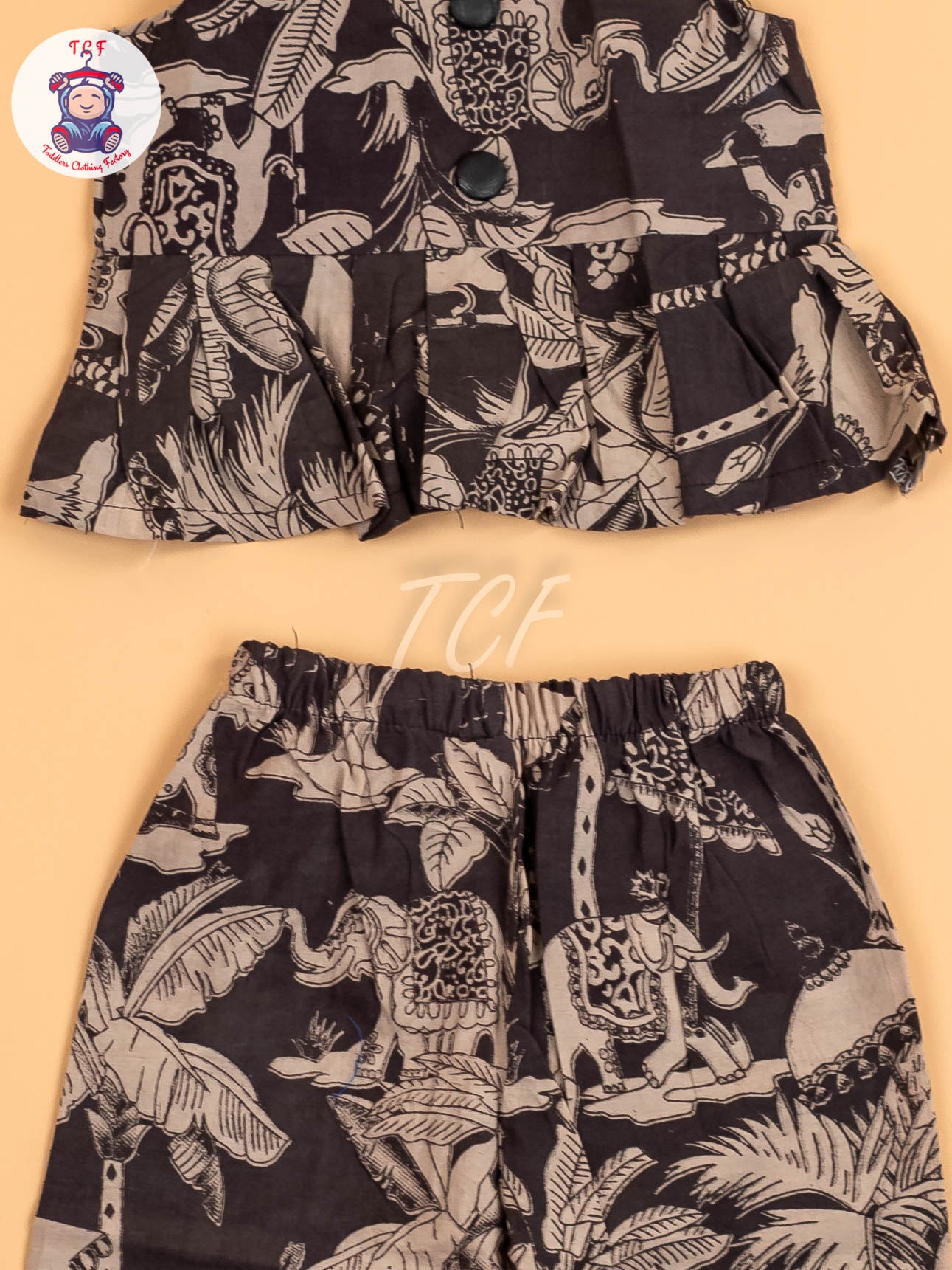Black - Floral Printed Kalamkari Co-ords Sets