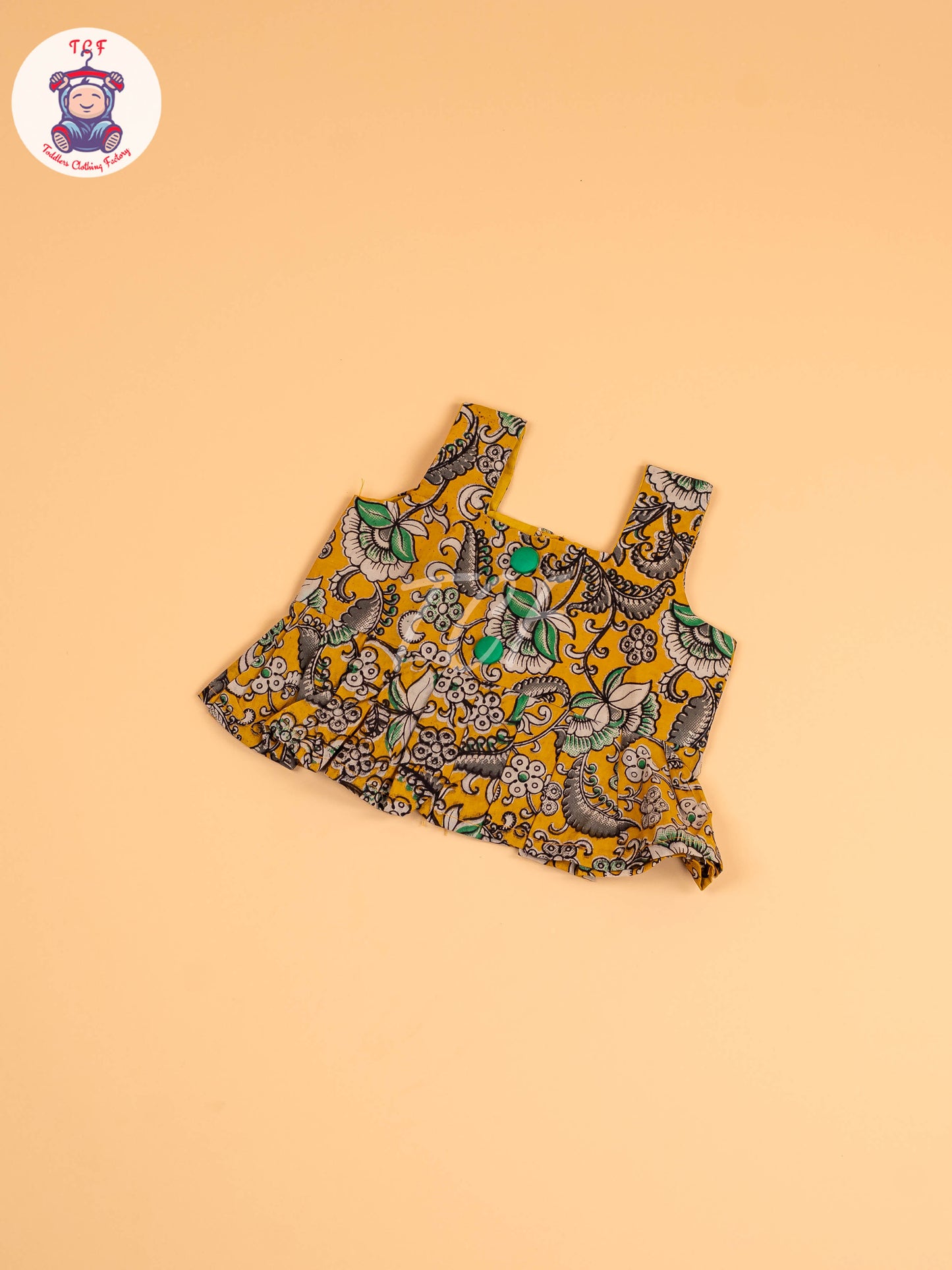 Mustard & Green - Floral Printed Kalamkari Co-ords Sets