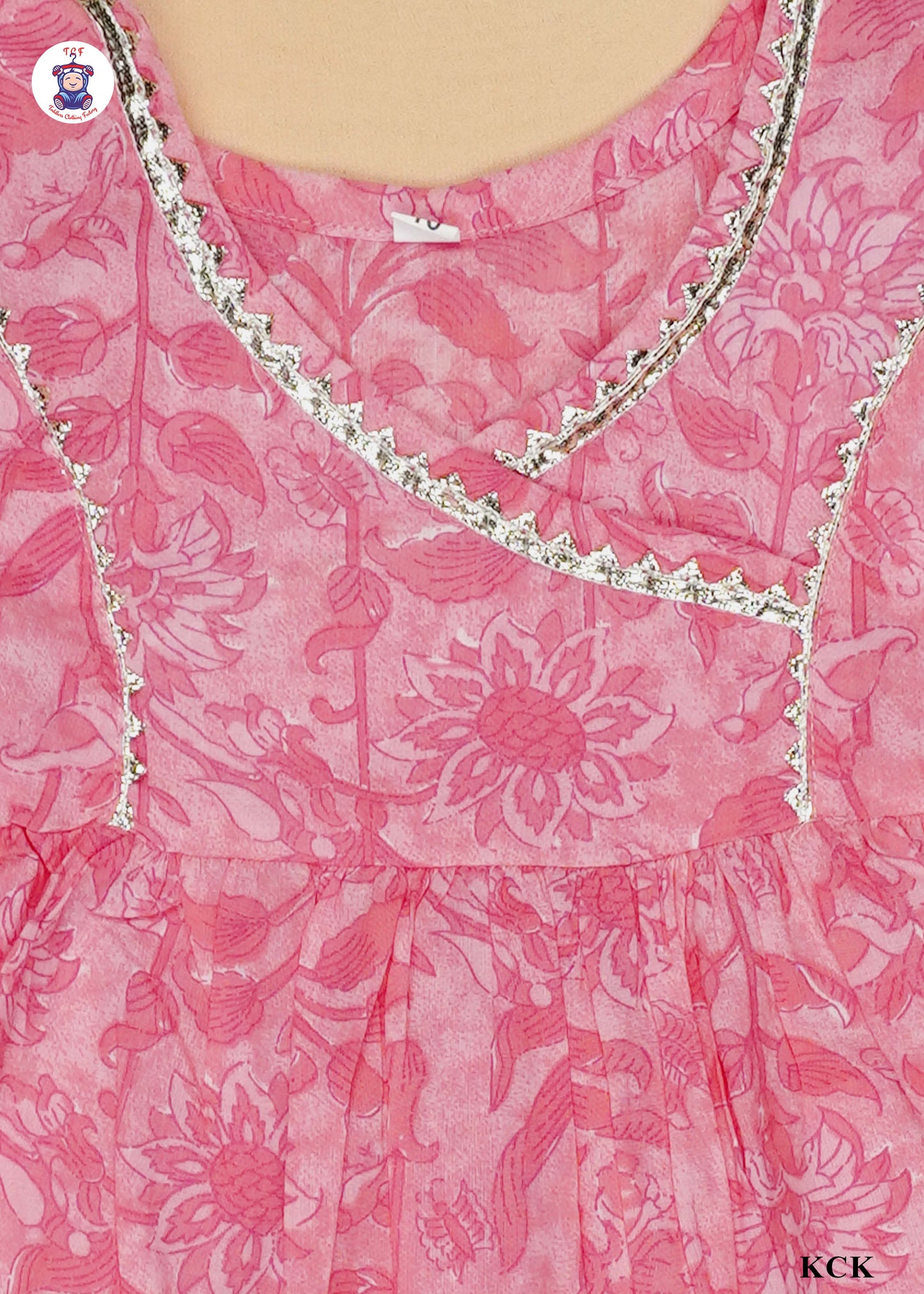 Cherry Pink - Floral Printed Kurti Set