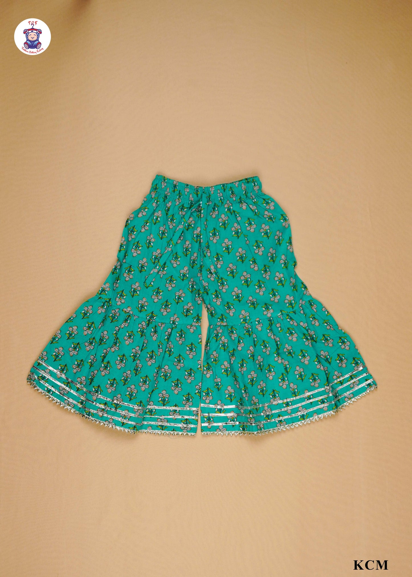 Paris Green - Floral Printed A-Line Kurti Set