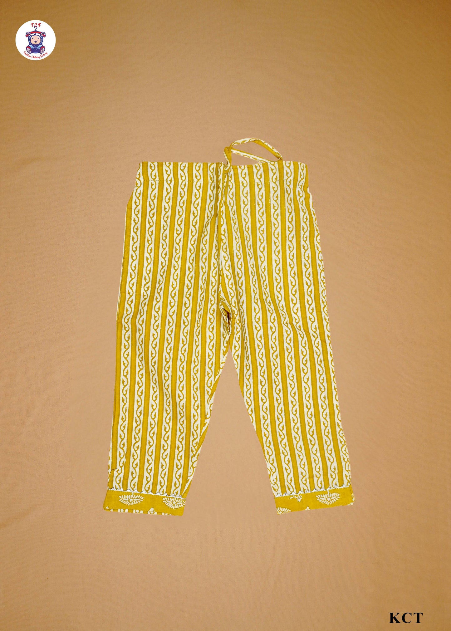 True Yellow - Printed Straight Kurti Set with Dupatta