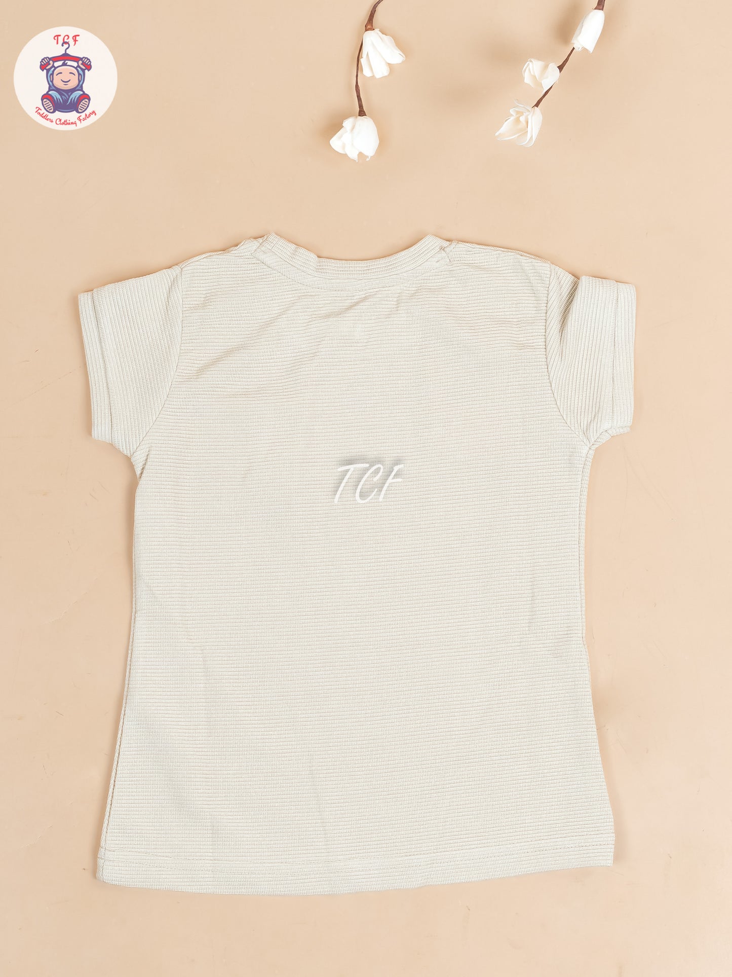 Cream - Girls Strechable T- Shirts